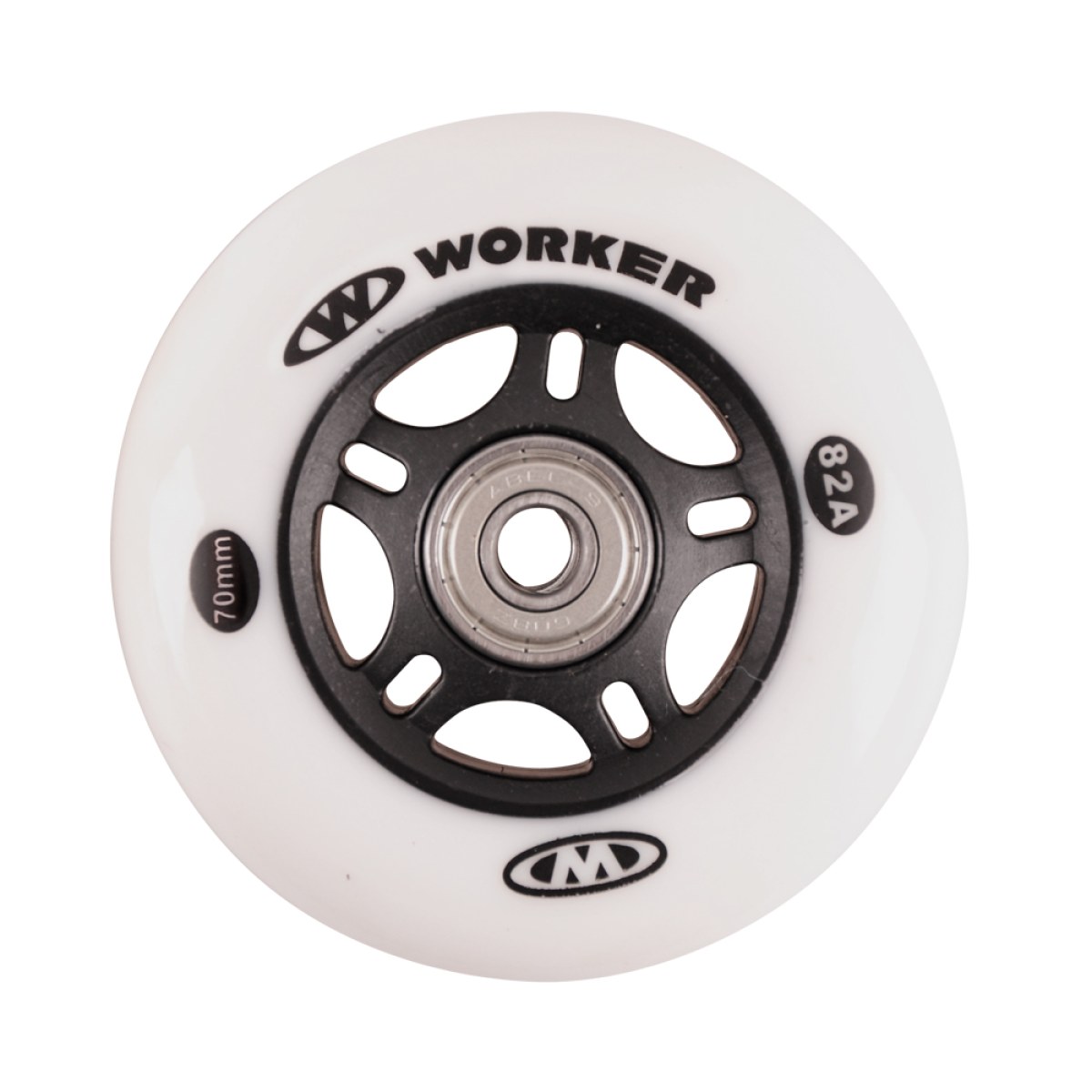 In-line kolieska WORKER 70mm a ložiská ABEC-5 Chrome - Set 4 ks · záber 2