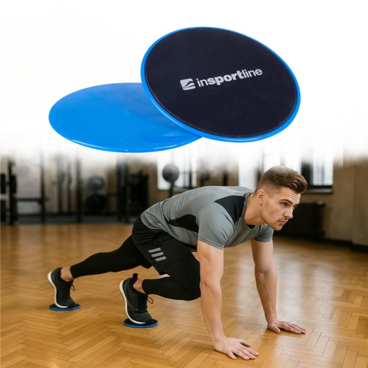 Kĺzavý disk inSPORTline Flux Dot - Farba: Modrá · záber 1