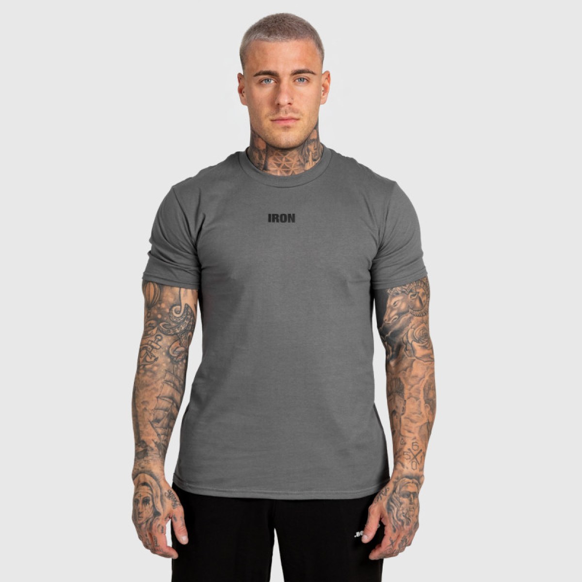 Pánske tričko Iron Aesthetics Reflect, tmavosivé · záber 2