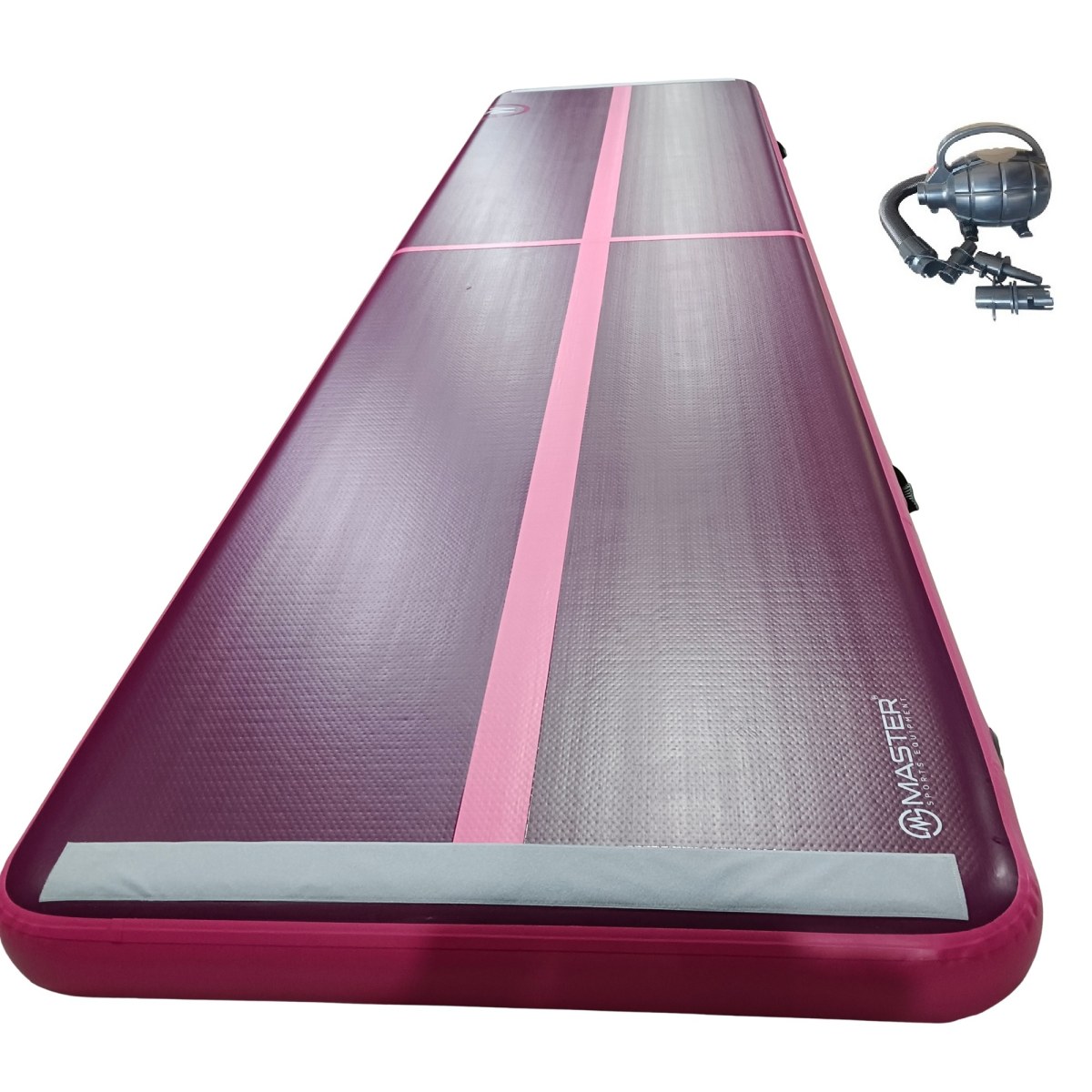 Airtrack MASTER S-Pro nafukovacia žinenka 600 x 150 x 20 cm - fialová - ružová · záber 1