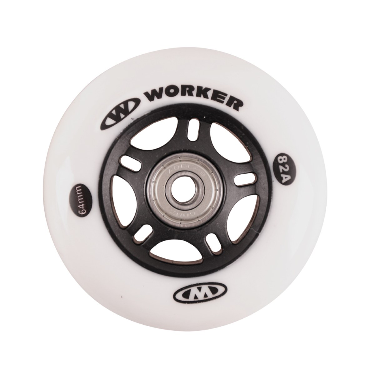 In-line kolieska WORKER 64mm a ložiská ABEC-5 chrome - Set 4 ks · záber 2