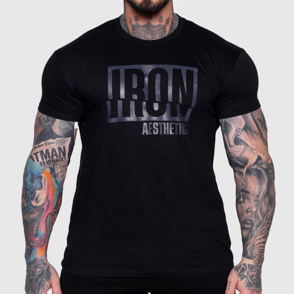Pánske tričko Iron Aesthetics Slash, čierne · záber 1