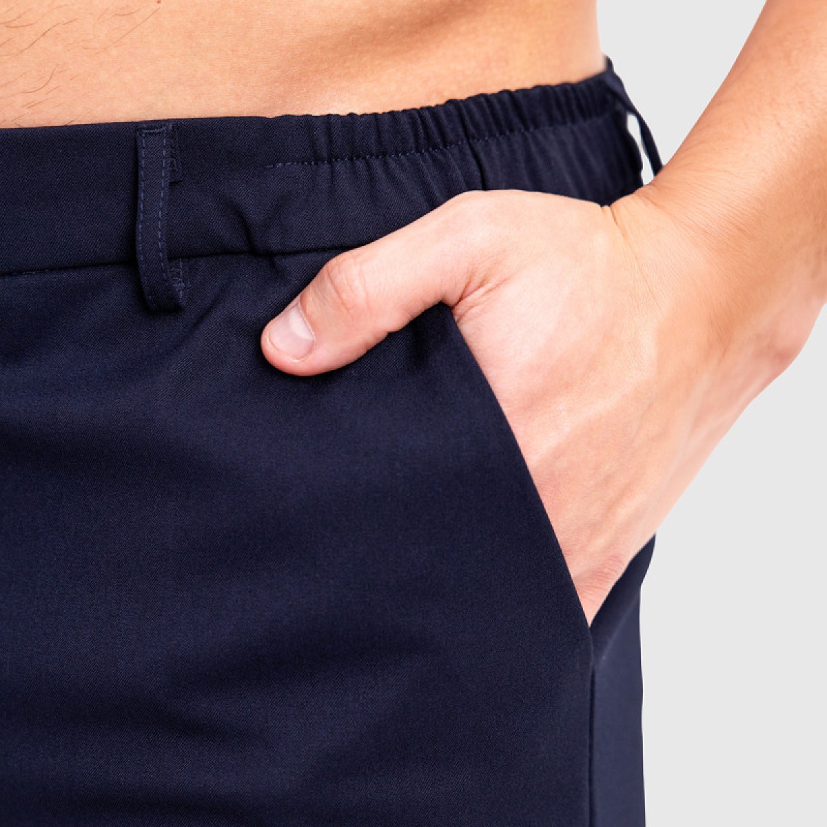 Pánske kraťasy Iron Aesthetics Chino Flex, navy · záber 4