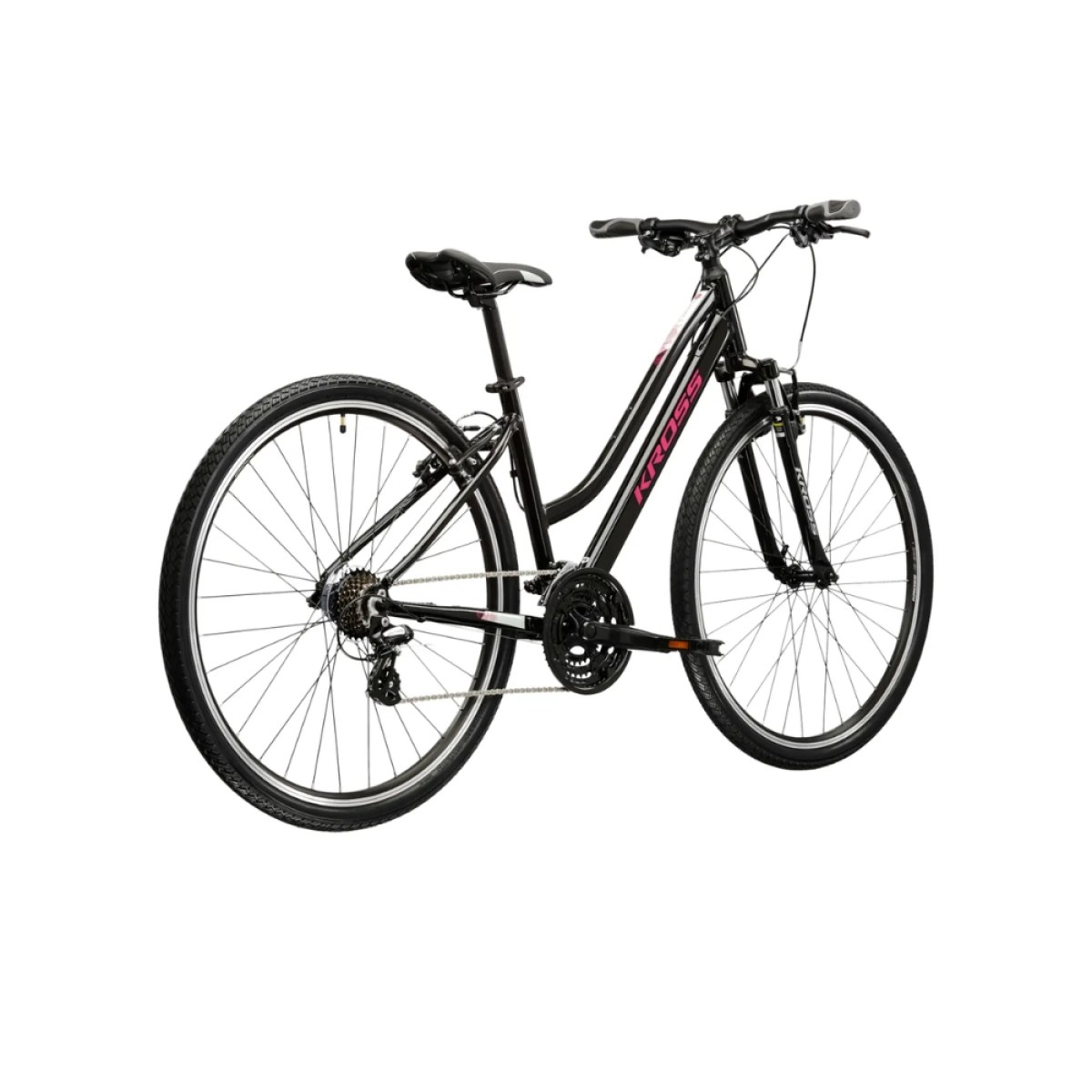 Kross Evado 2.0 28" - model 2025 čierna / ružová / lesk - L (19", 168-180 cm) · záber 3