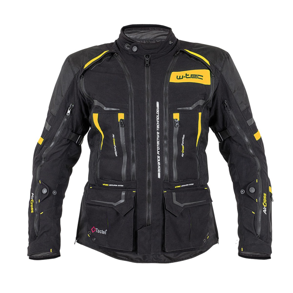 Moto bunda W-TEC Aircross - Veľkosť: XXL | Farba: Zlatá · záber 1