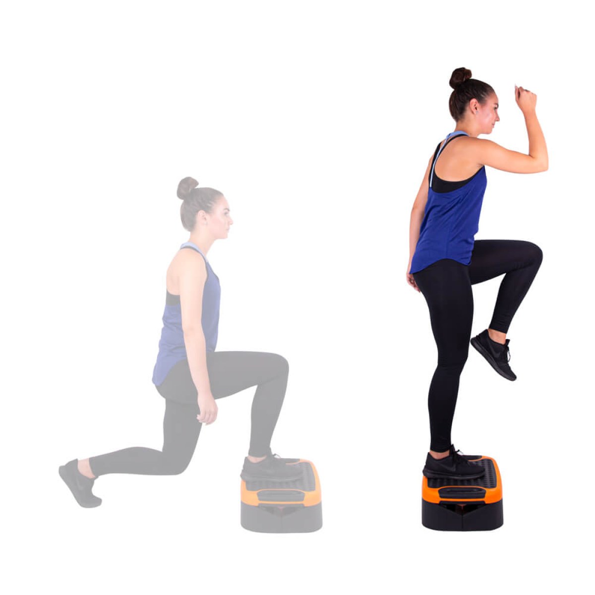 Multifunkčný aerobic step inSPORTline Multifun - Farba: Čierna · záber 4