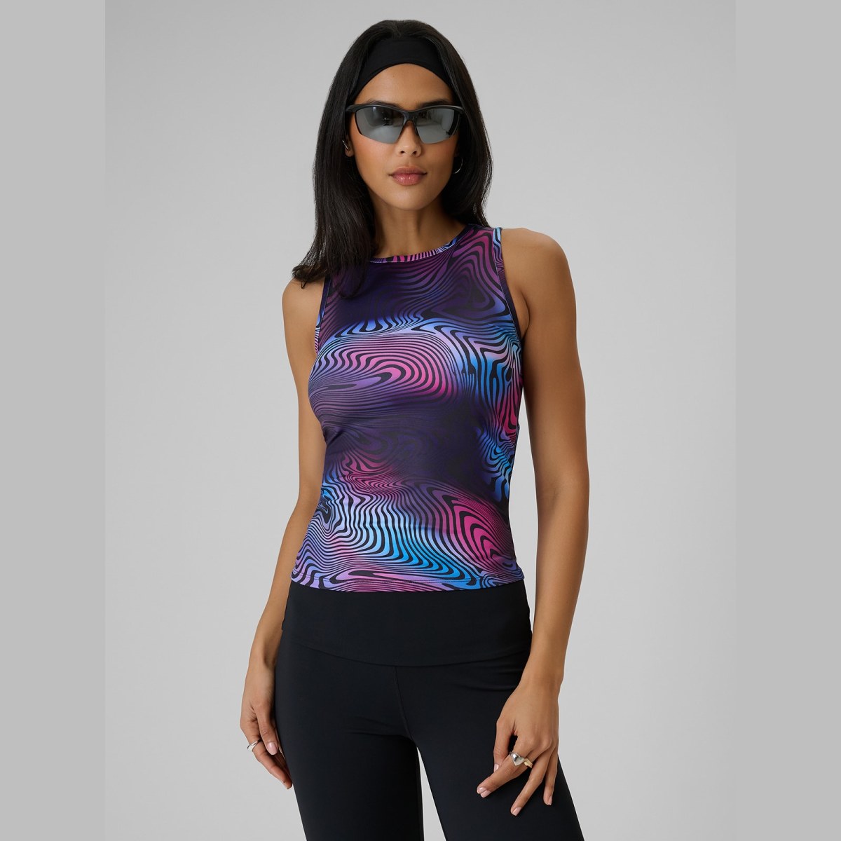 Tielko slim s potlačou dámske - multicolor · záber 1