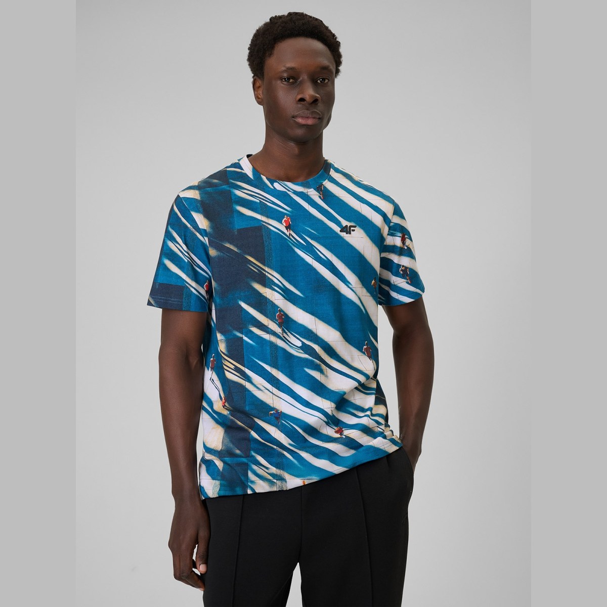 T-shirt regular s potlačou pánsky - multicolor · záber 3