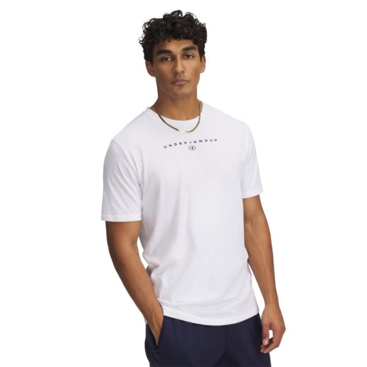 Under Armour Tričko Stacked Logo SS White XXL · záber 1