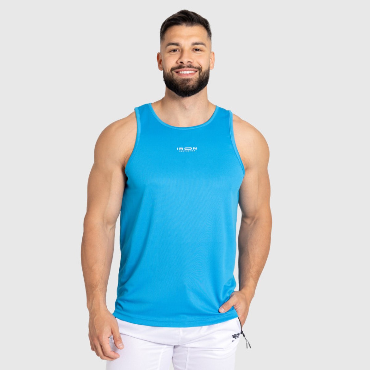Pánske športové tielko Iron Aesthetics Athlete, modré · záber 1