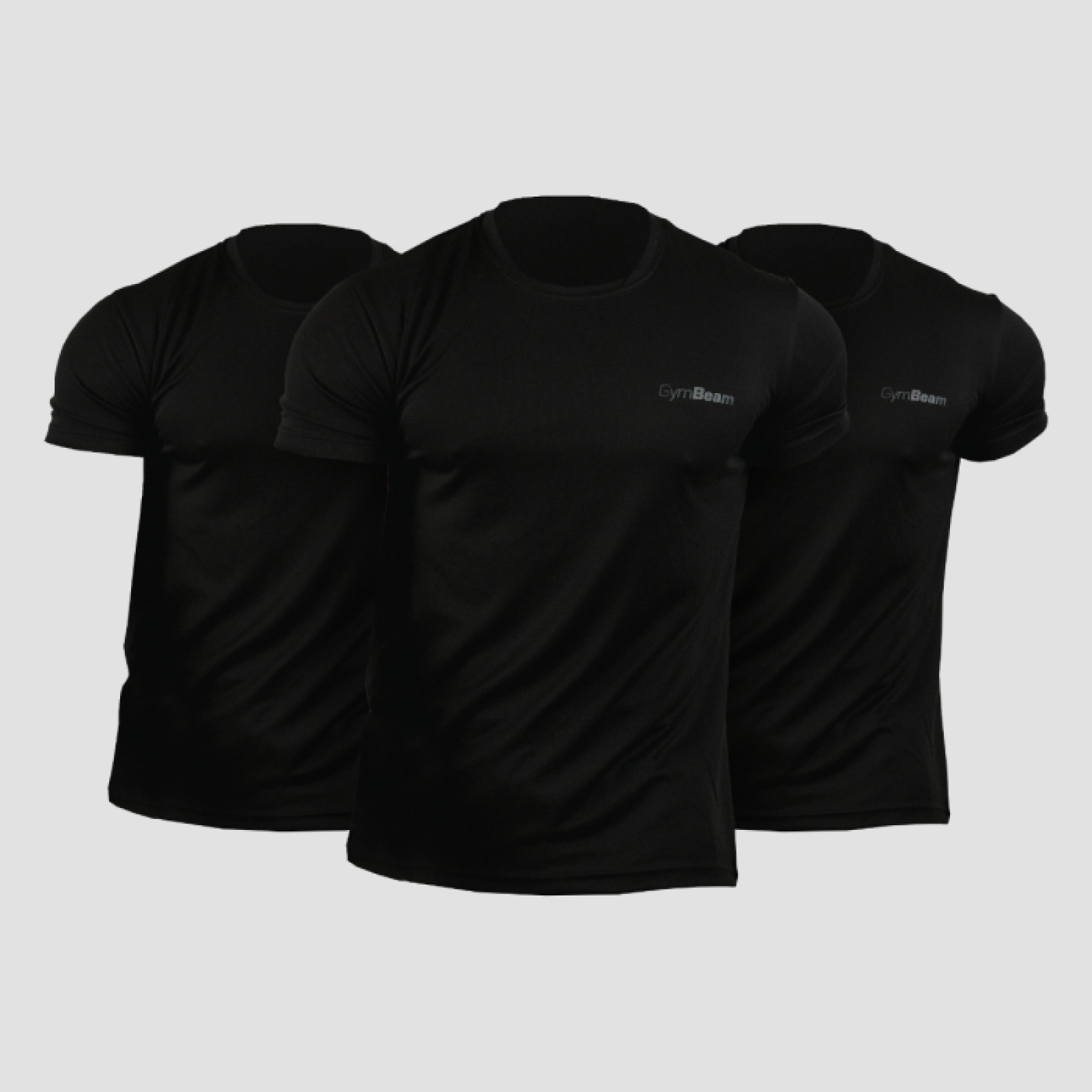 GymBeam Tričko TRN 3Pack Black L - 3pack · záber 1