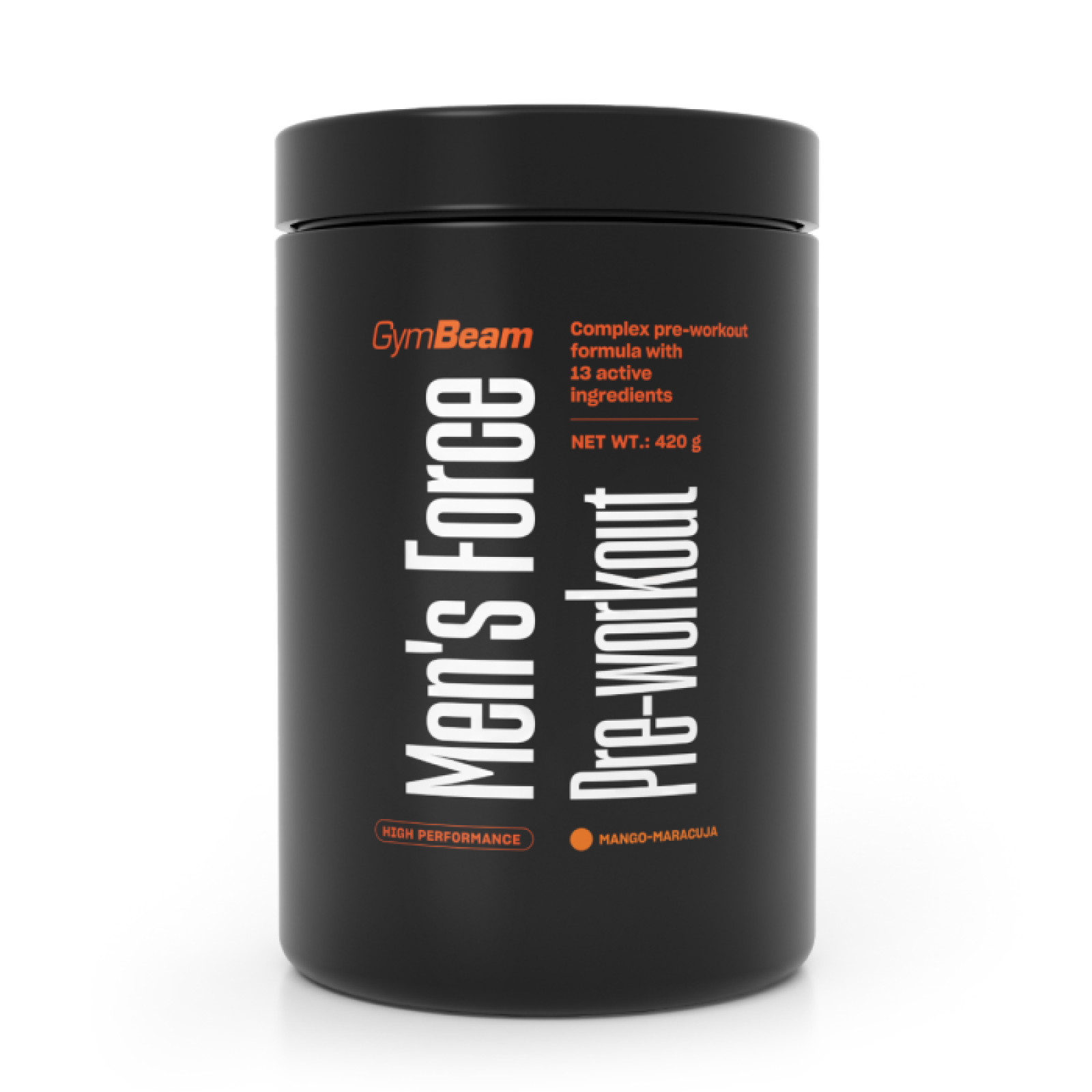 GymBeam Men‘s Force Pre-Workout mango marakuja · záber 1