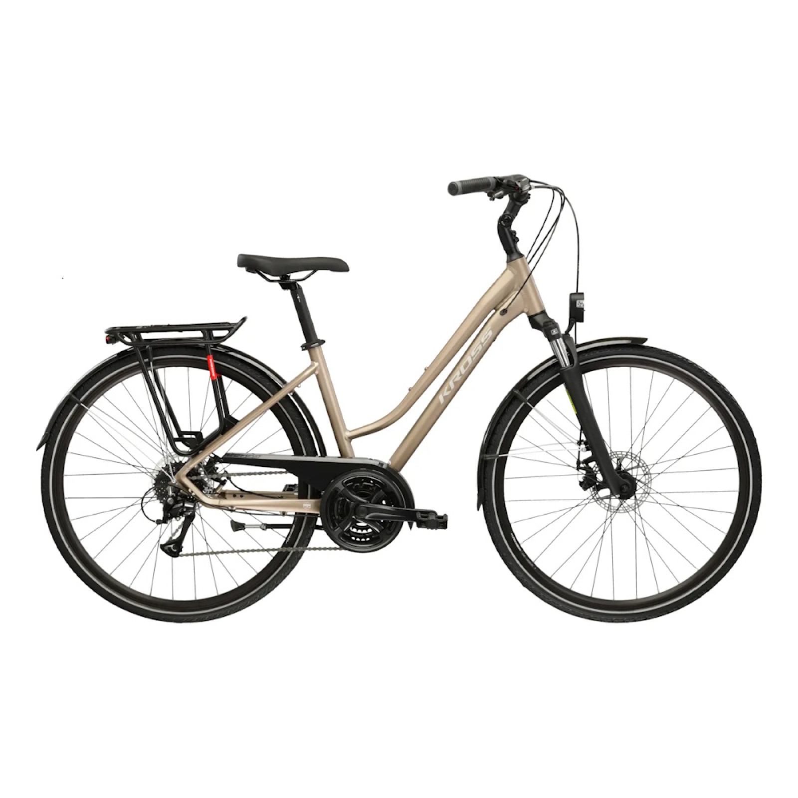 Kross Trans 3.0 28" - model 2026 hnedá / strieborná / matný - L (19", 168-180 cm) · záber 1