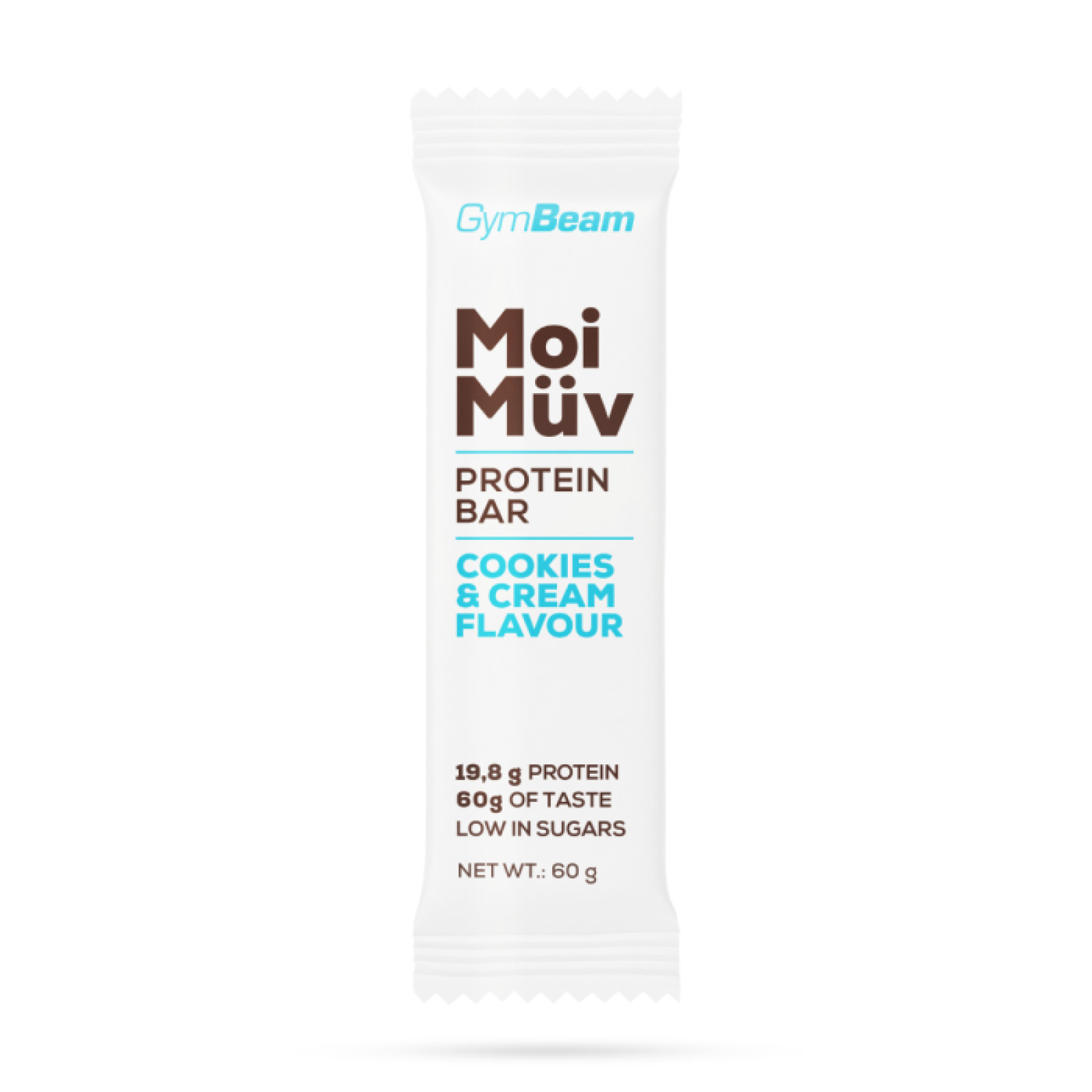 Gymbeam MoiMüv Protein Bar cookies & cream · záber 1