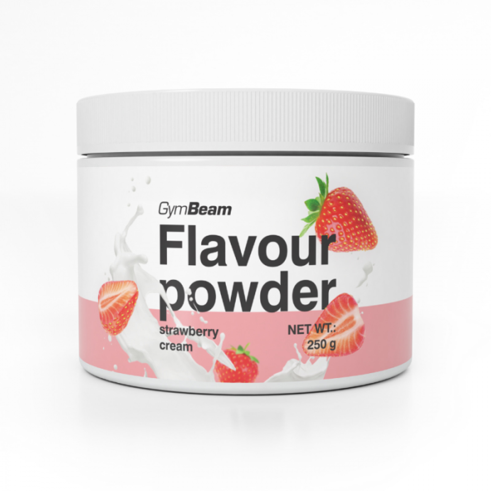 GymBeam Flavour powder jahodový krém · záber 1