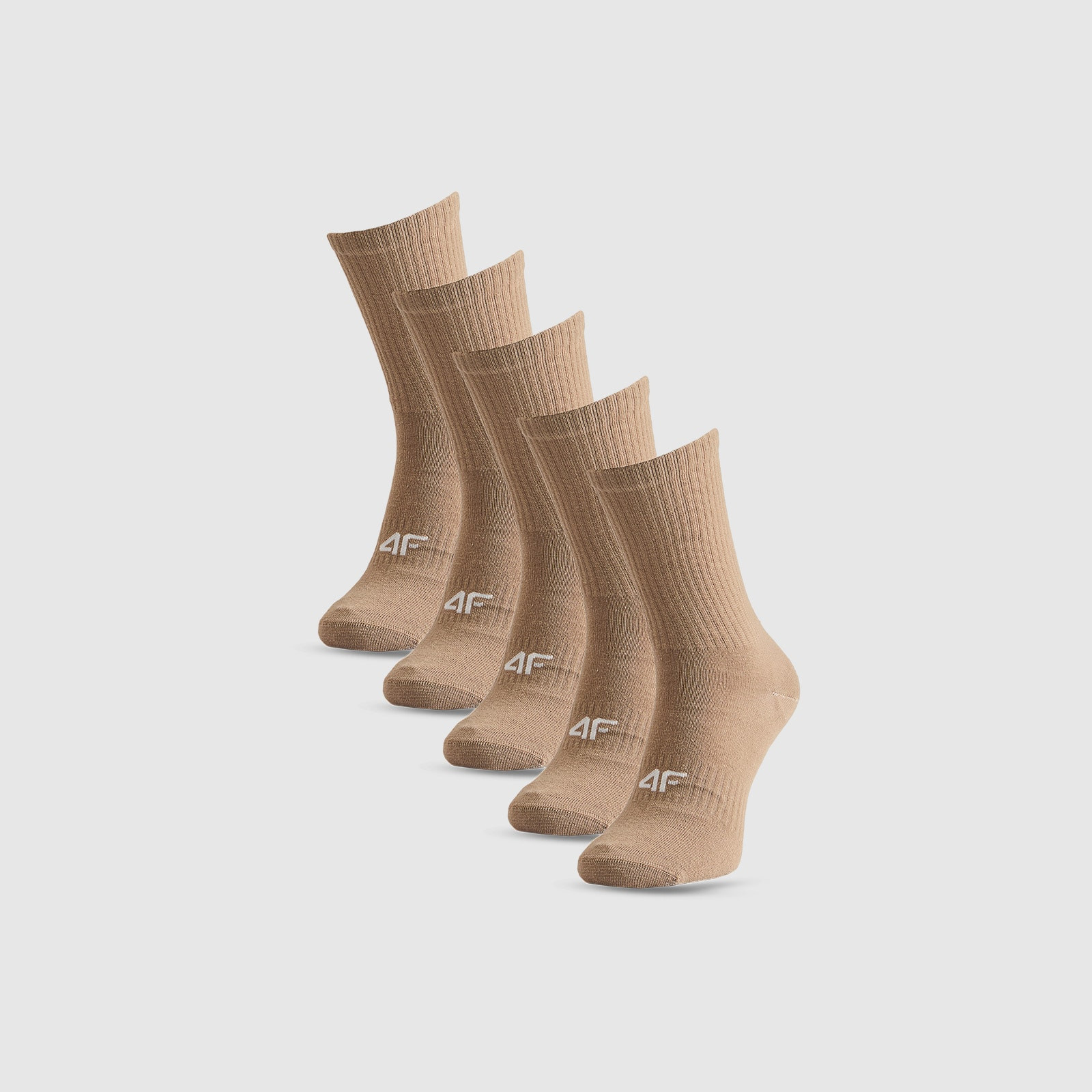 Ponožky dlhé (5-pack) dámske - béžové · záber 1