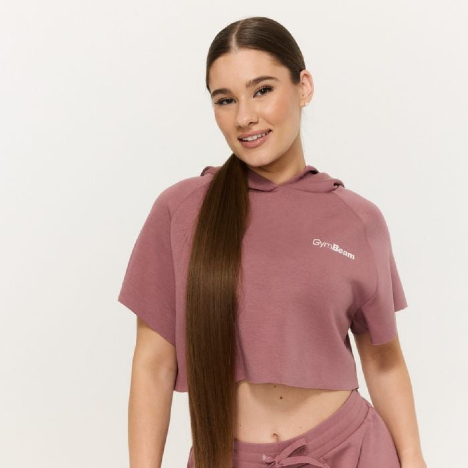 GymBeam Dámska mikina Cropped Relay Haze XXL · záber 1