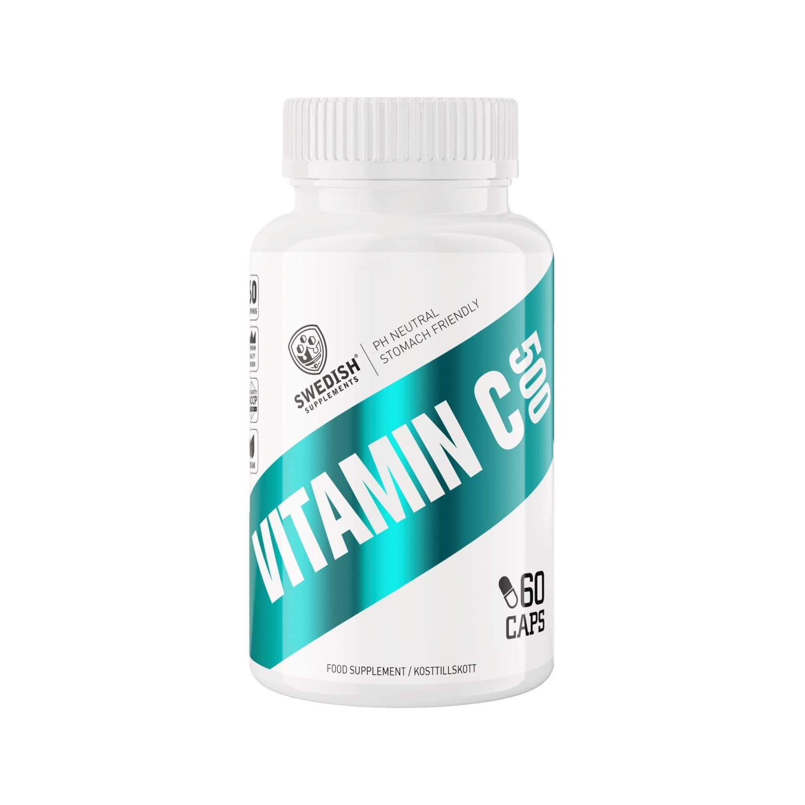 Vitamin C 500 PH Stomach Friendly - Swedish Supplements 60 kaps. · záber 1