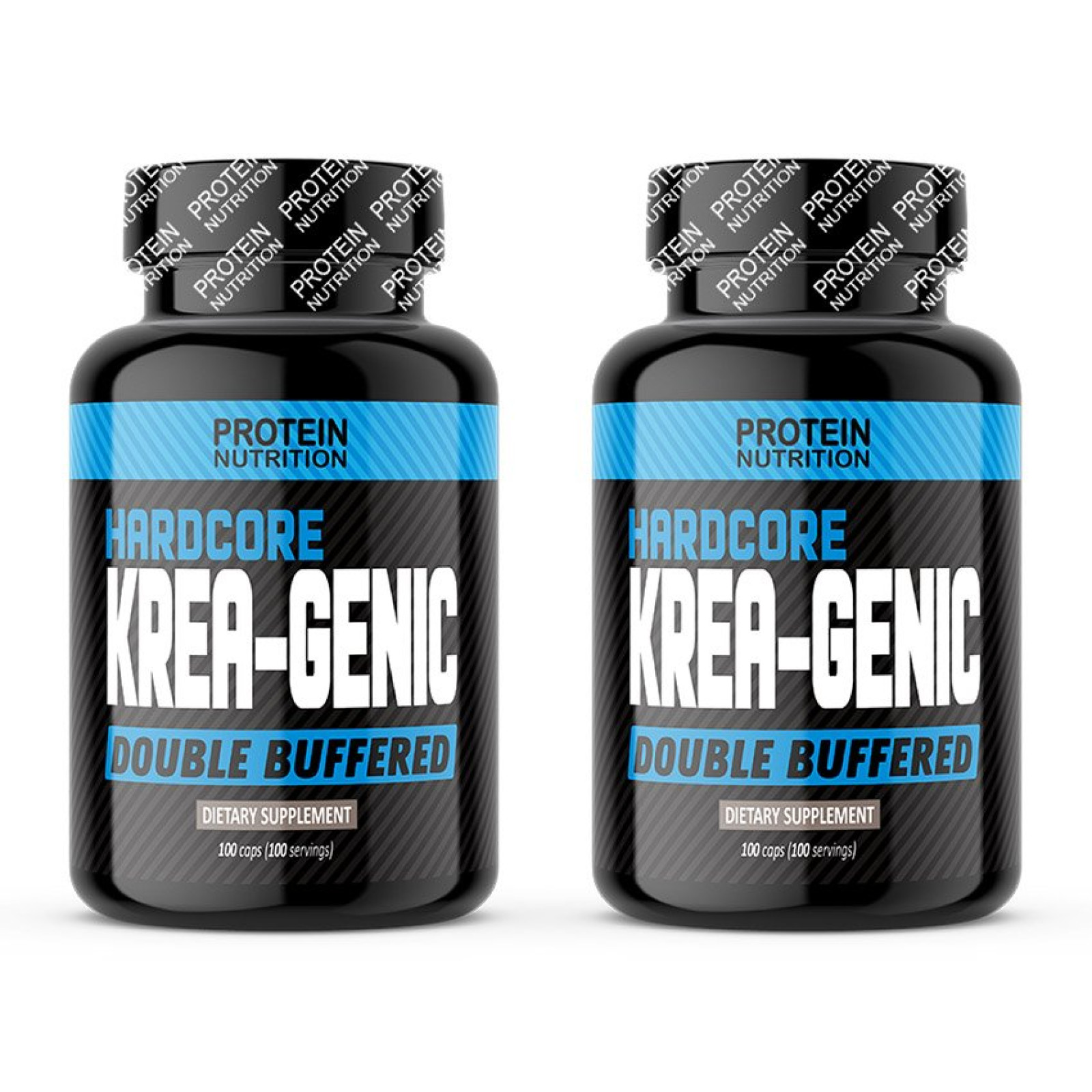 1+1 Zadarmo: Hardcore Krea-Genic - Protein Nutrition 100 kaps. + 100 kaps. · záber 1