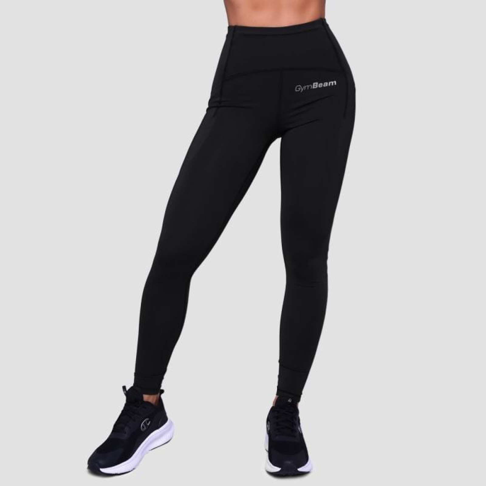 GymBeam Dámske bežecké legíny Pulse Black SS · záber 1