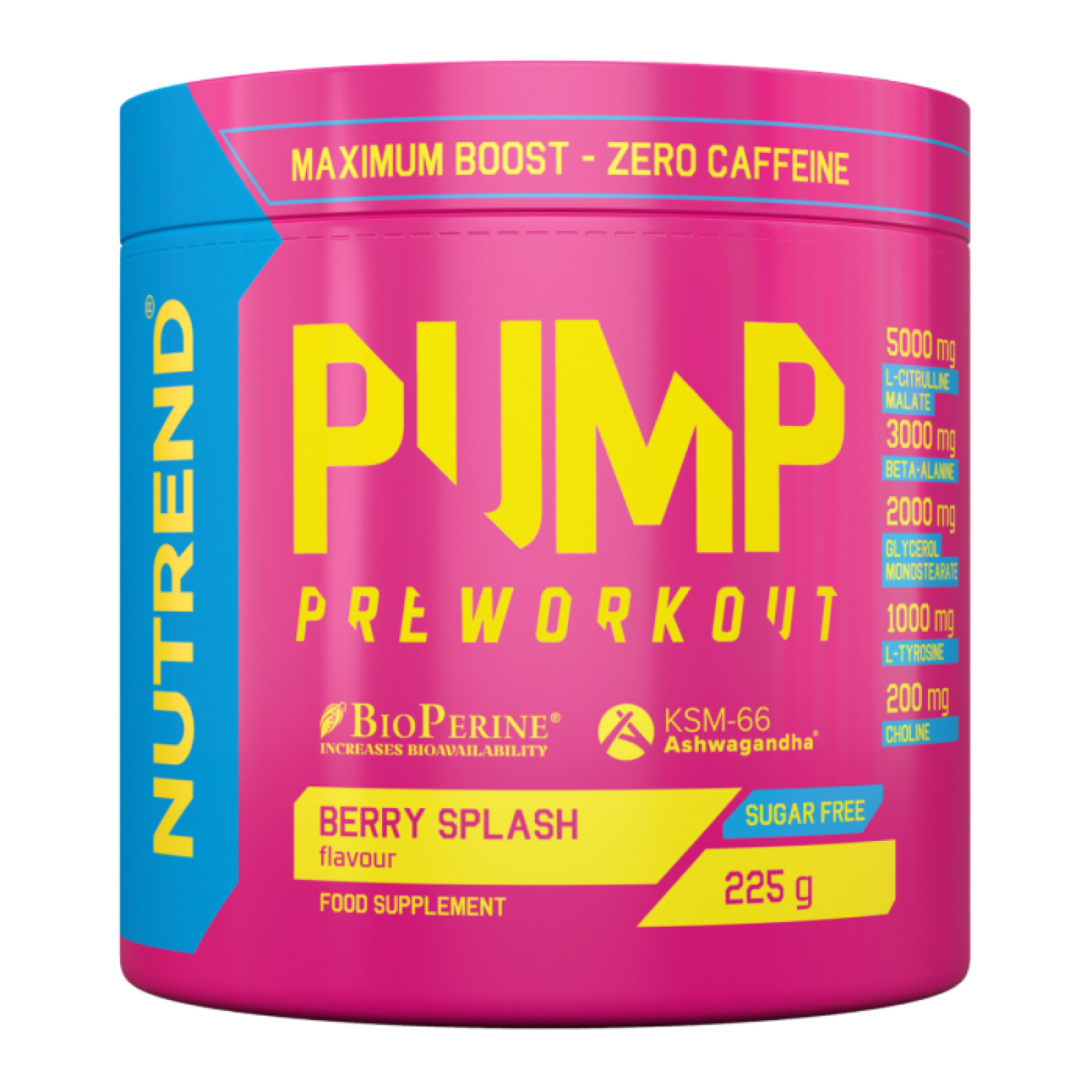 Nutrend Pre-Workout PUMP berry splash · záber 1