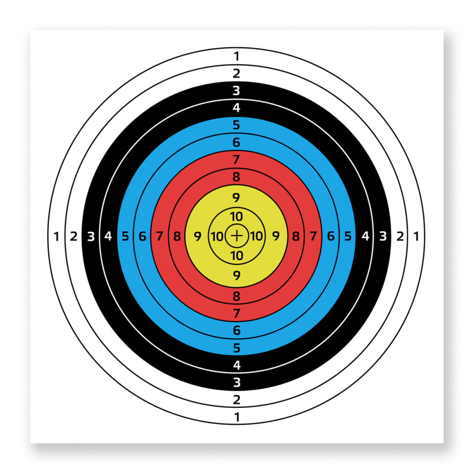 Terč inSPORTline Dabbak 60x60cm 10ks · záber 1