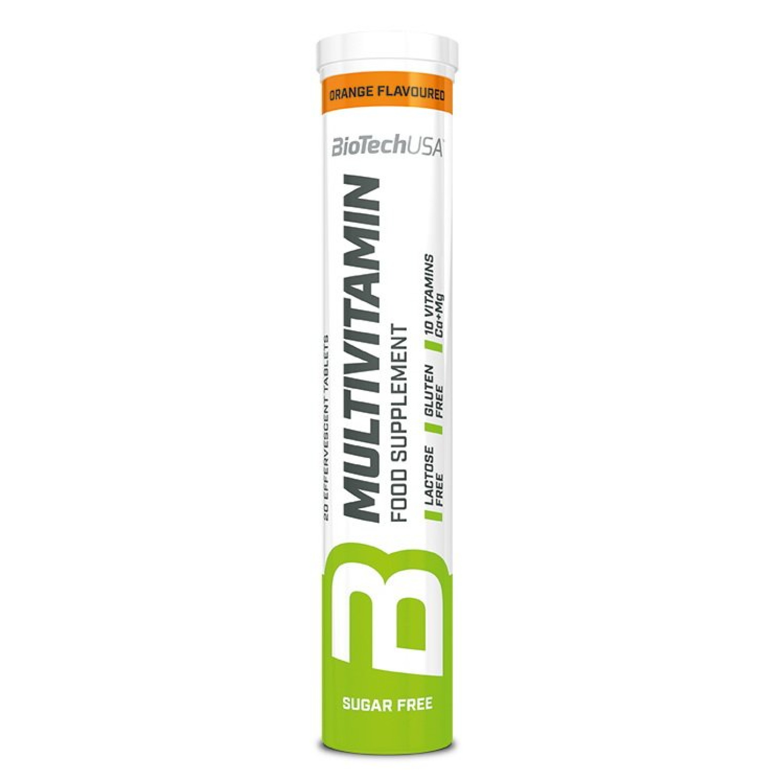 Multivitamín šumivé tablety - Biotech USA 20 tbl. Orange · záber 1
