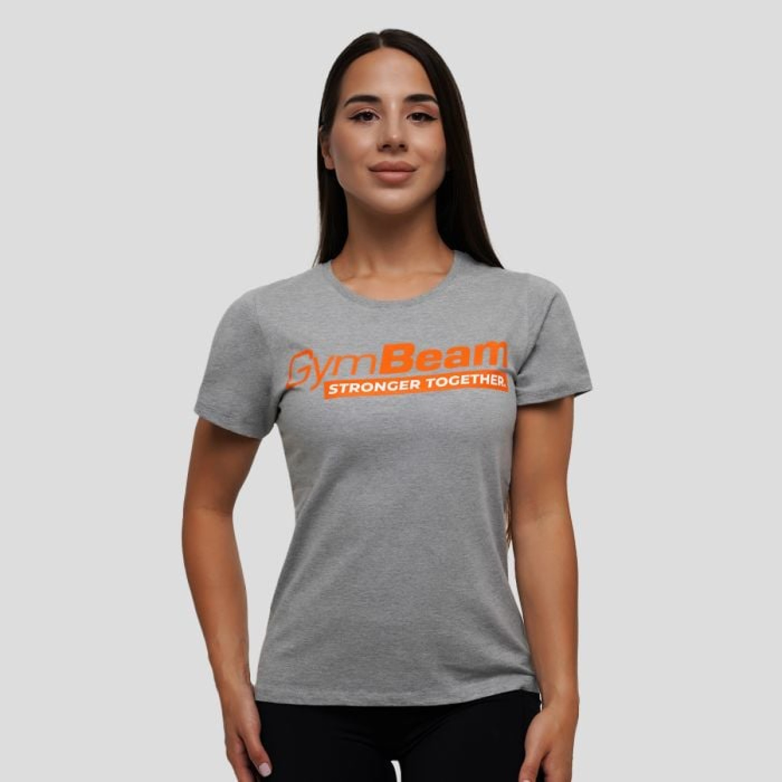 GymBeam Dámske tričko Stronger Together T-shirt Grey XLXL · záber 1