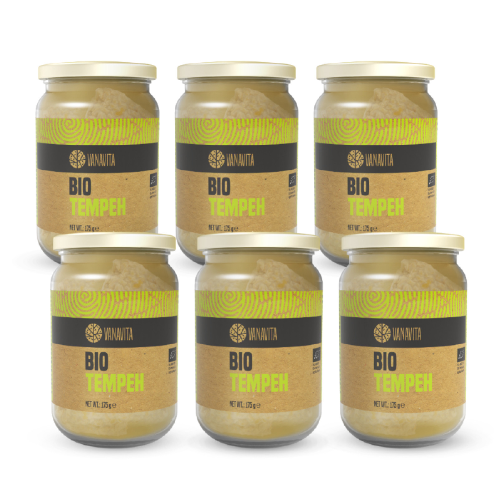 VanaVita BIO Tempeh - Hmotnosť: 1,05 kg | Balenie: 6 · záber 1