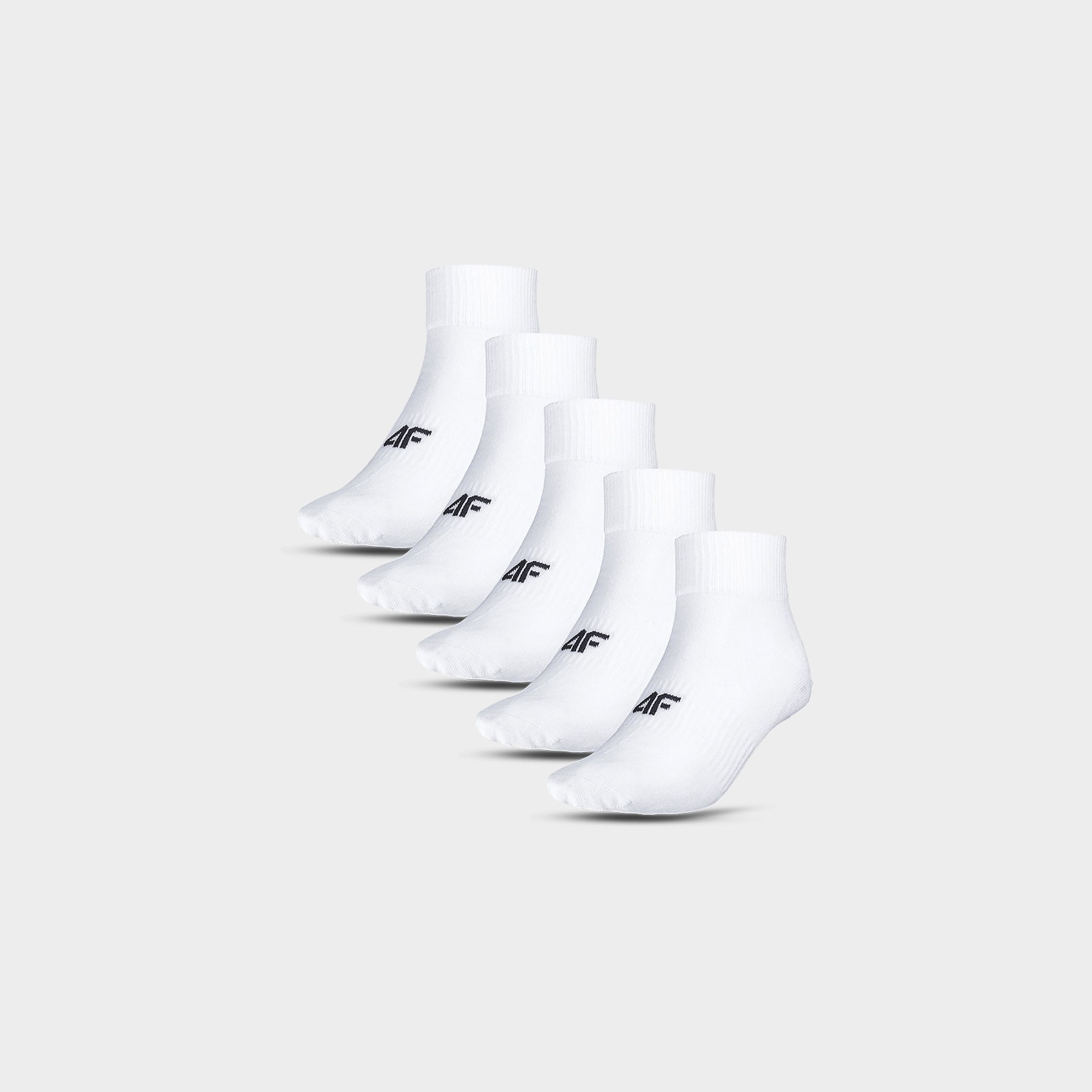 Krátke ponožky (5-pack) dievčenské - biele · záber 1