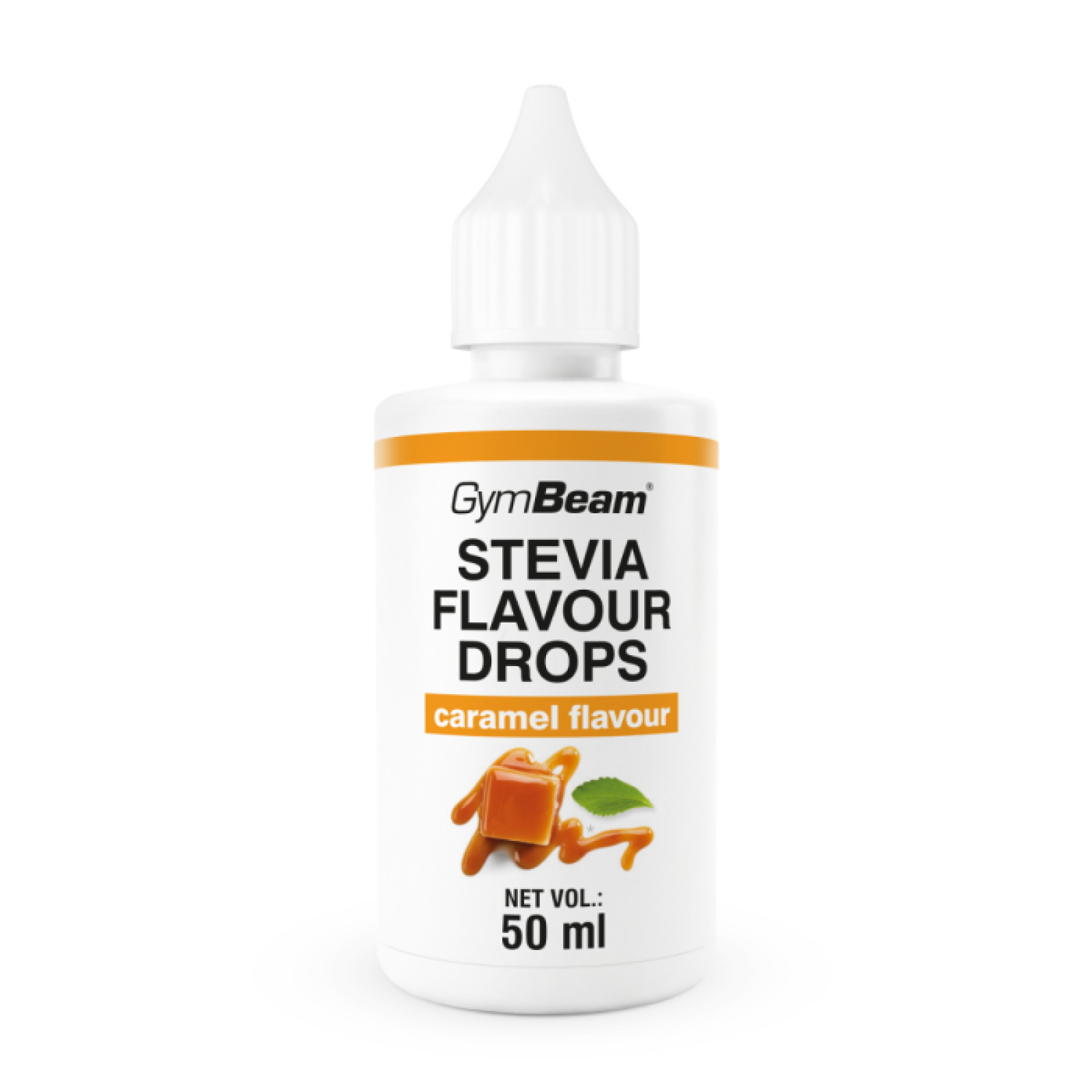 GymBeam Stevia Flavour Drops karamel · záber 1