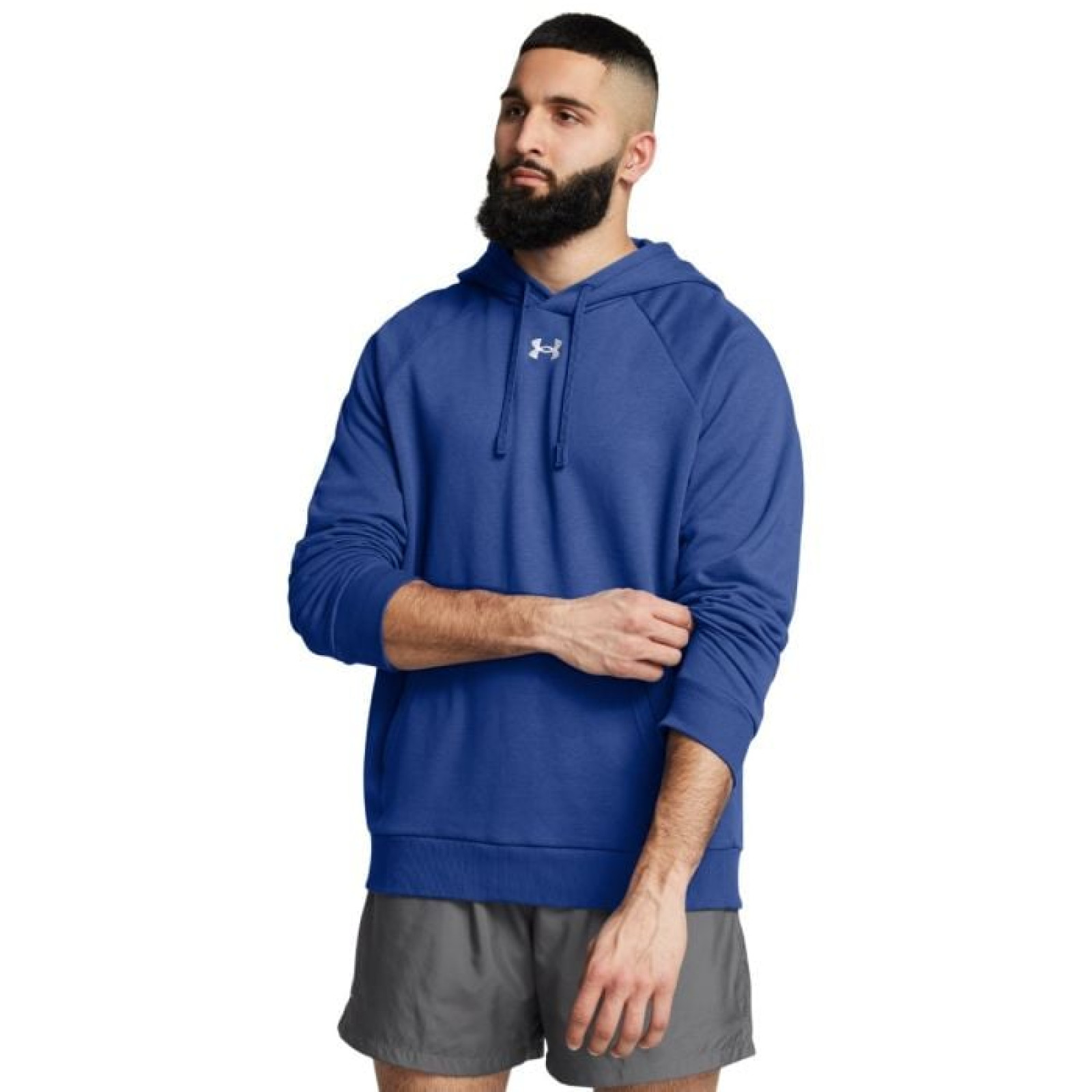 Under Armour Mikina UA Rival Fleece Hoodie Blue MM · záber 1