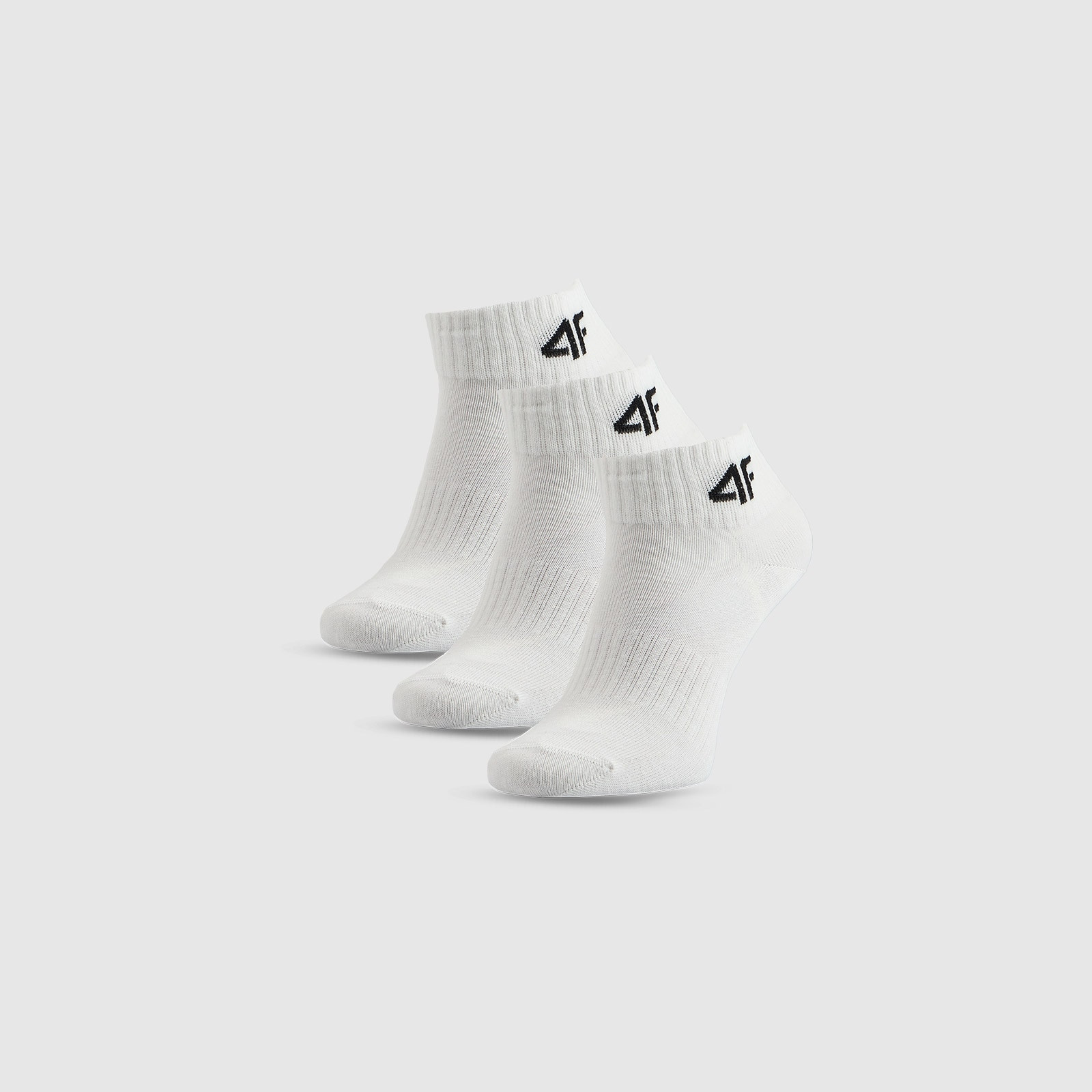 Krátke ponožky (3-pack) dievčenské - biele · záber 1