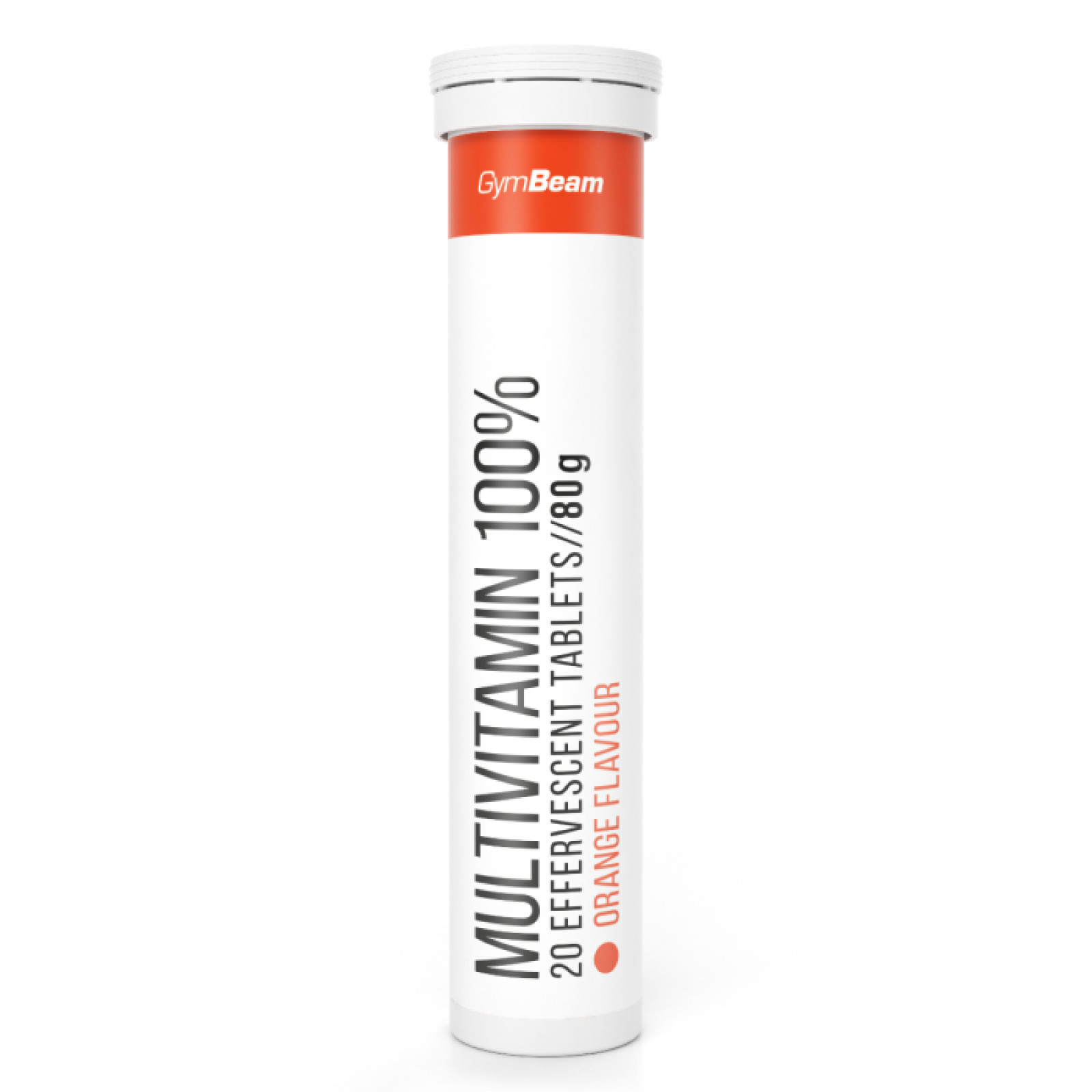 GymBeam Multivitamín 100% šumivý 20 tab. pomaranč · záber 1