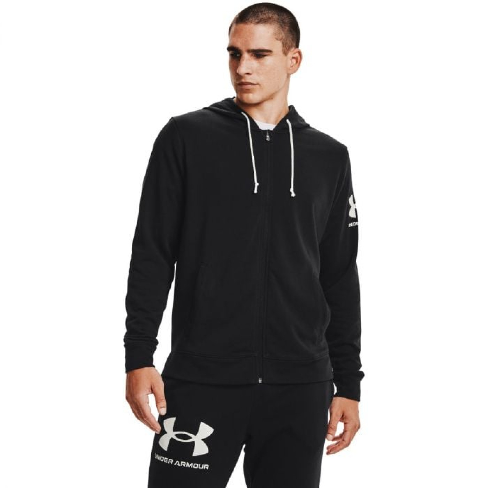 Under Armour Mikina Rival Terry FZ HD Black M · záber 1