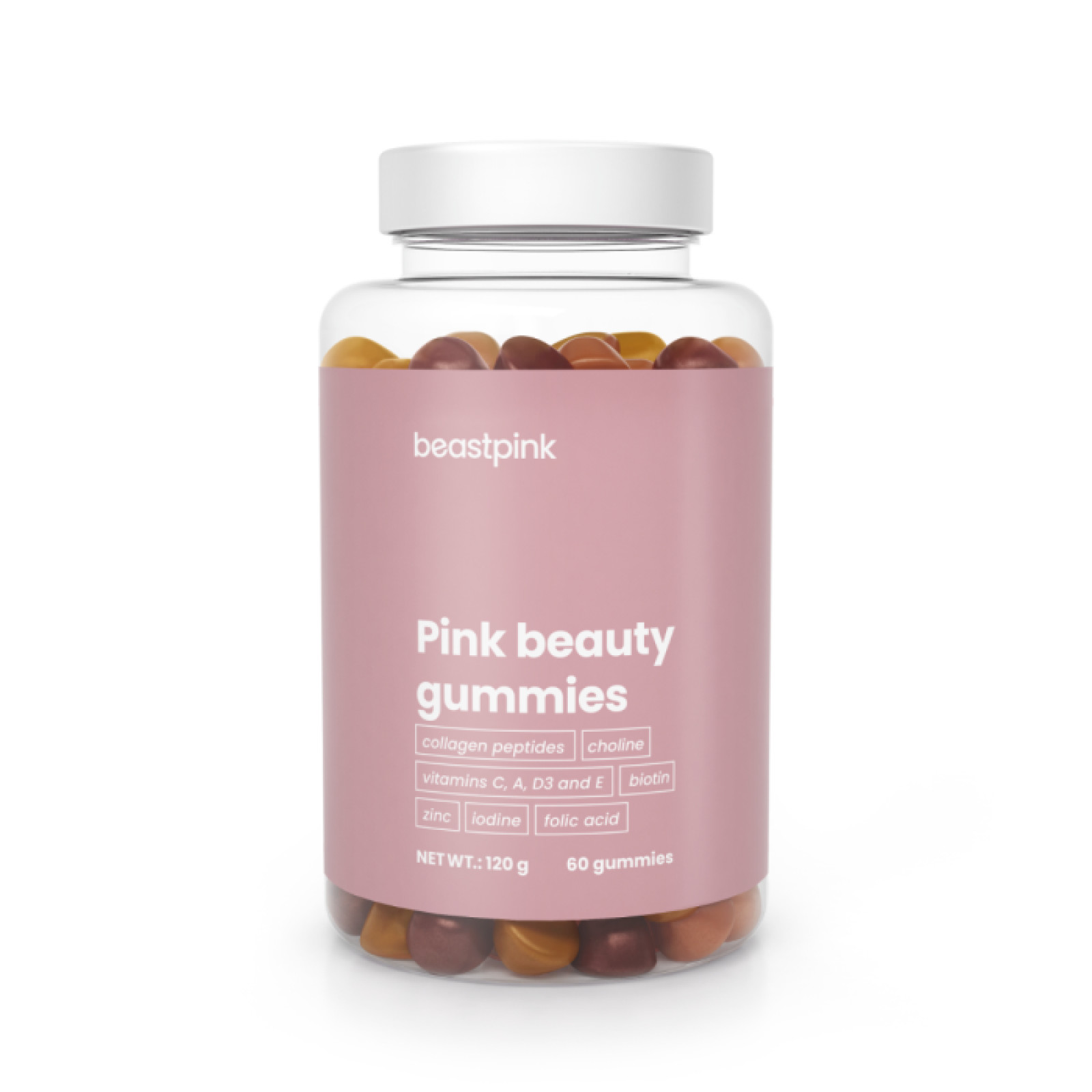BeastPink Pink Beauty Gummies starfruit papaya cherry · záber 1