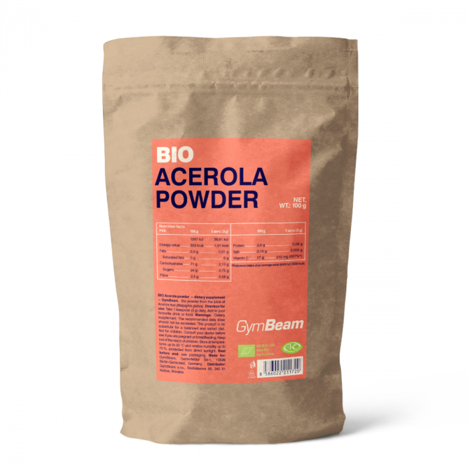 GymBeam Bio Acerola prášok · záber 1