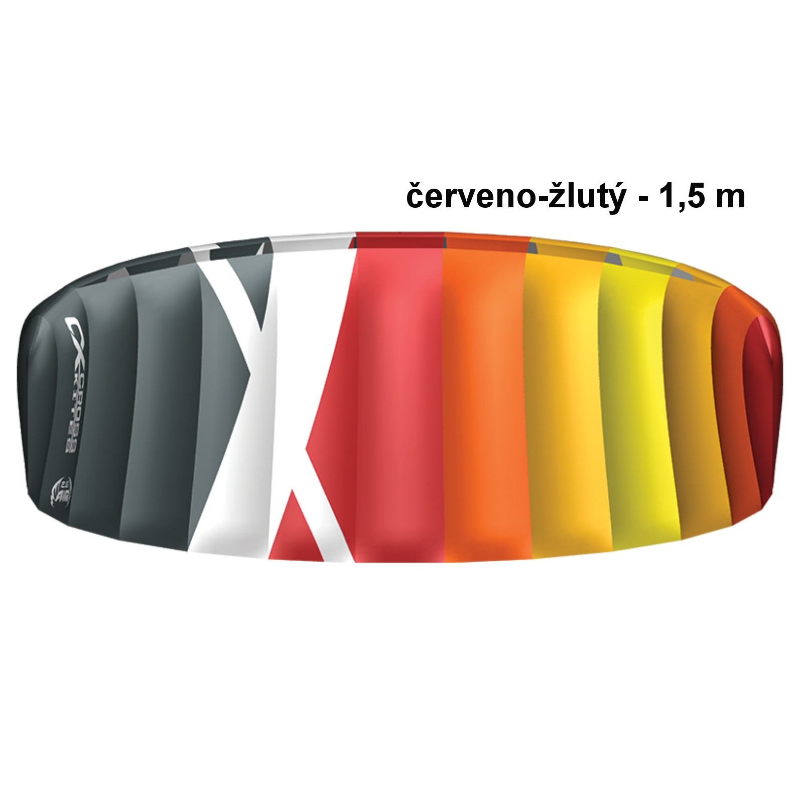 Kite komorový CROSS Air červeno-žltý - vel. 1,5 m · záber 1
