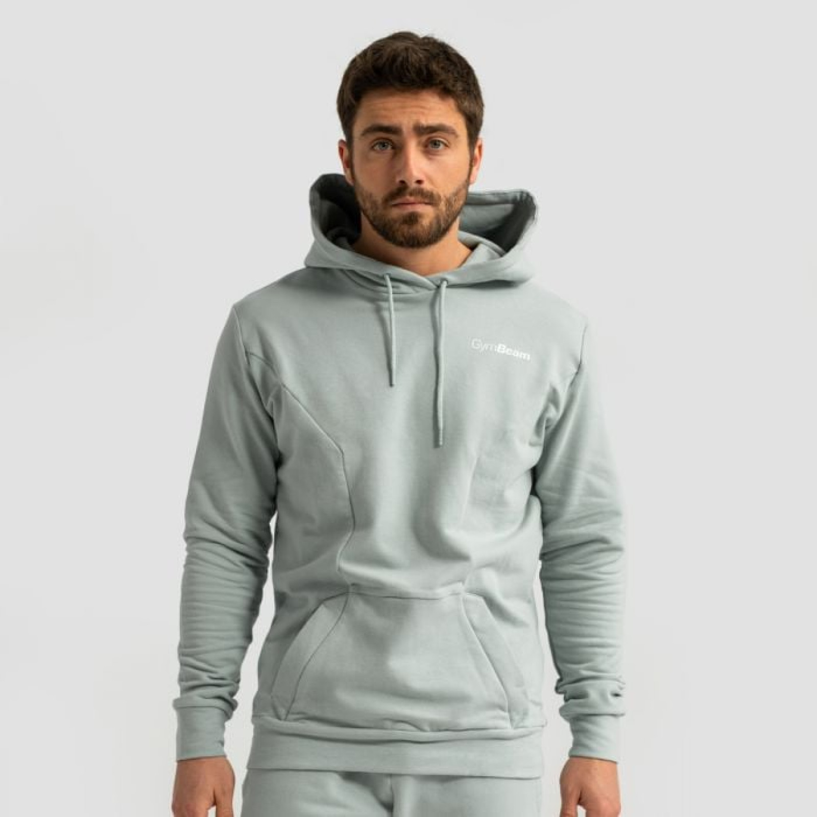 GymBeam Mikina Limitless Hoodie Eucalypt SS · záber 1