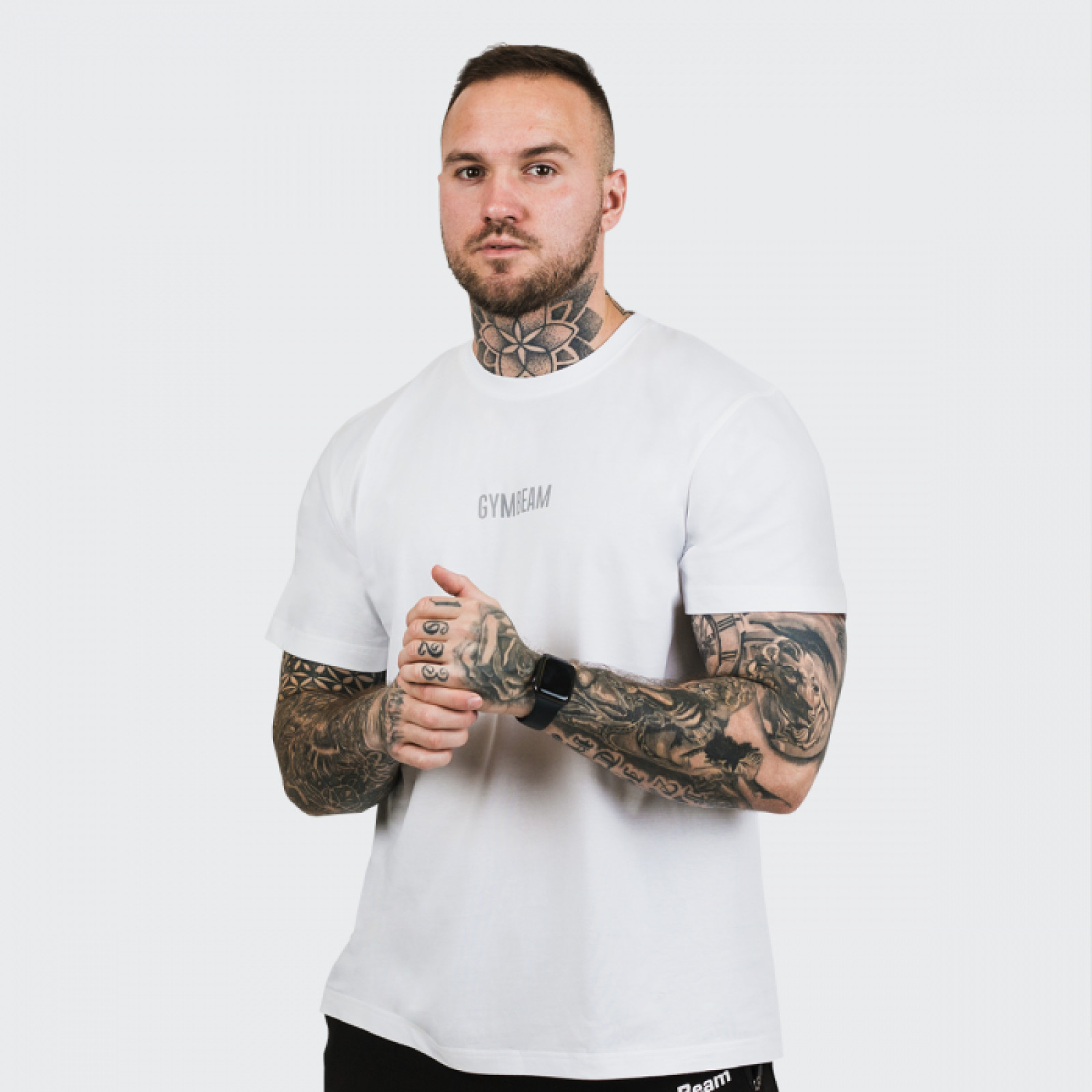 GymBeam Tričko FIT White XXL · záber 1