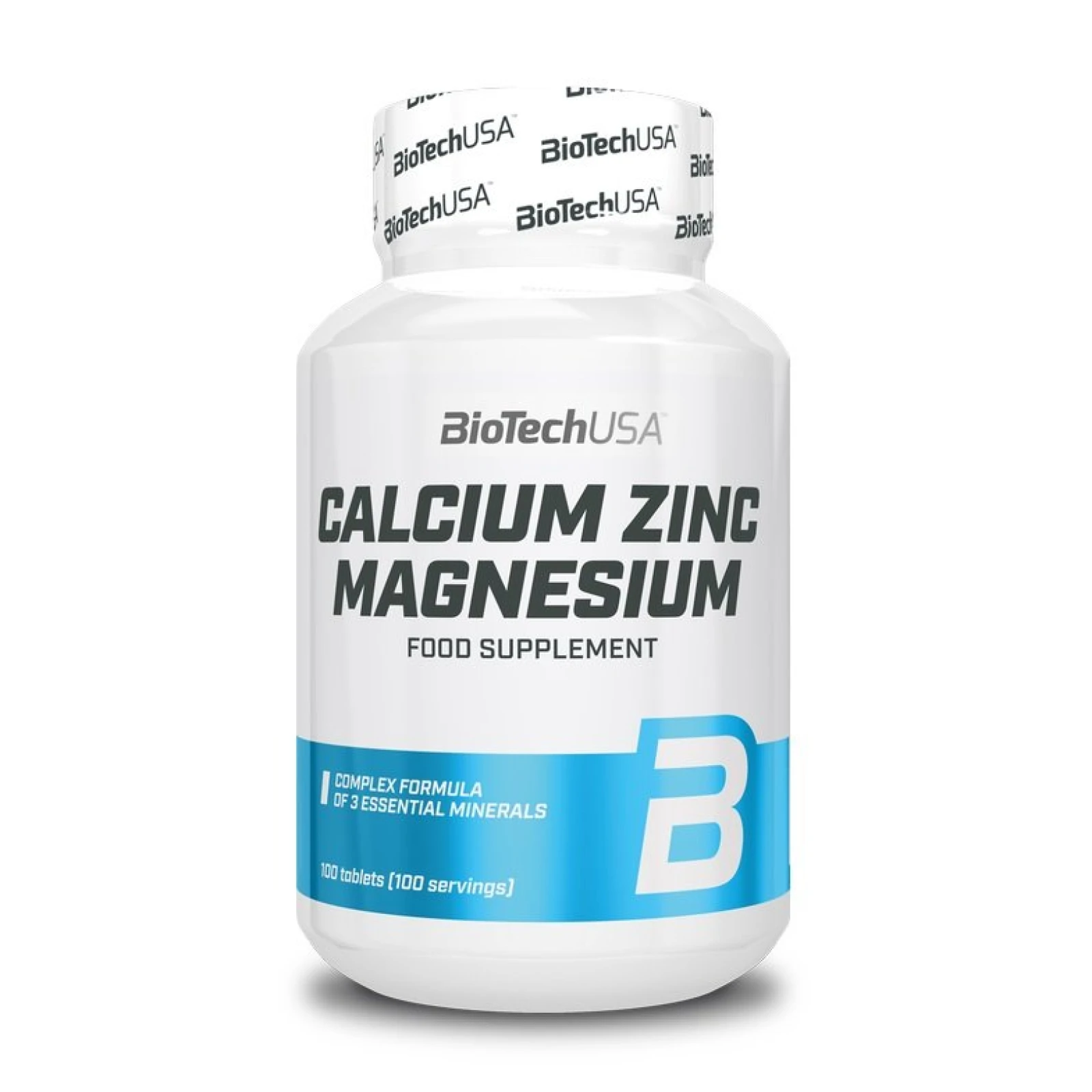 Calcium Zinc Magnesium - Biotech USA 100 tbl · záber 1