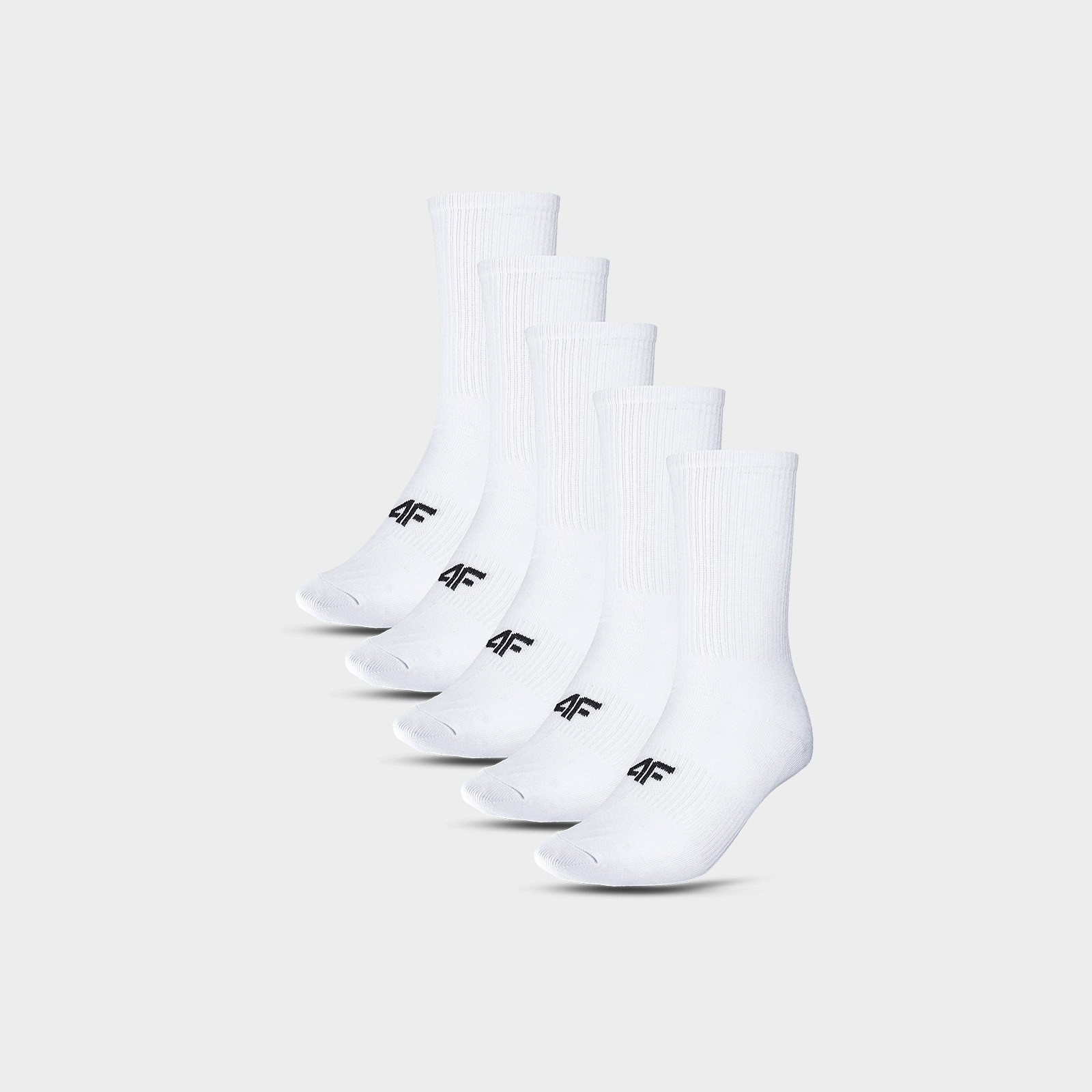 Dlhé ponožky (5-pack) chlapčenské - biele · záber 1