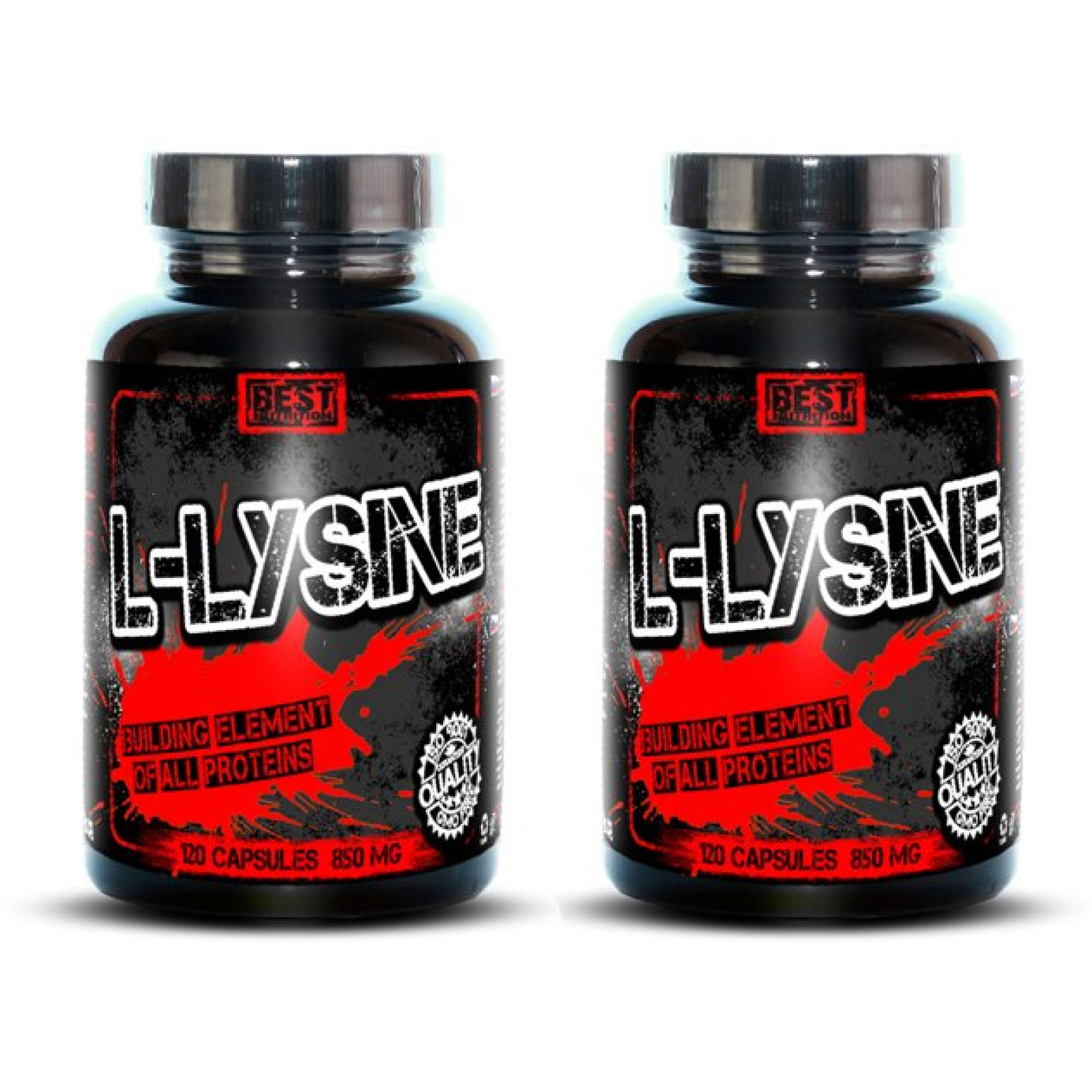 1+1 Zadarmo: L-Lysine od Best Nutrition 120 kaps. + 120 kaps. · záber 1