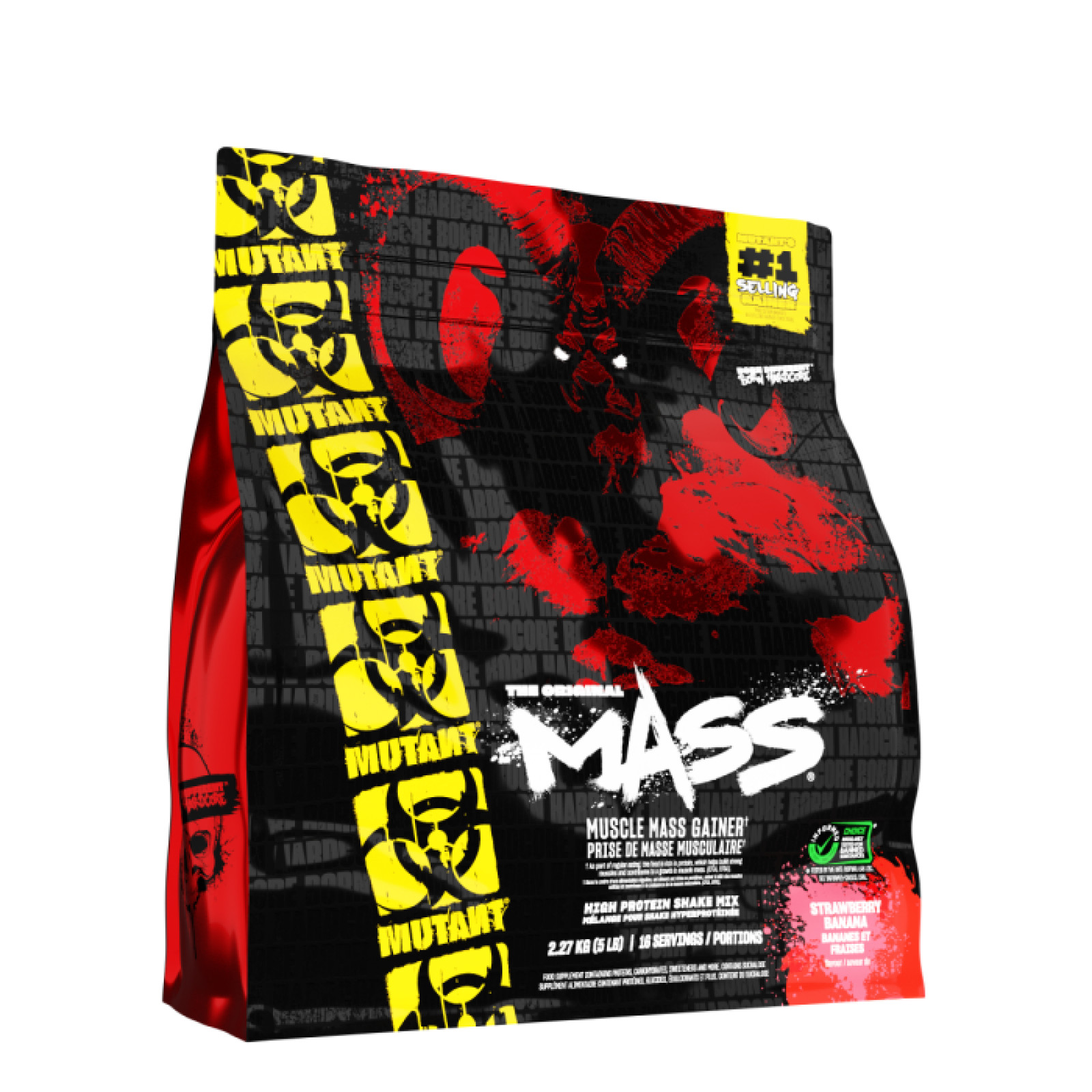 PVL Mutant Mass jahoda banán - Príchuť: Jahoda banán | Hmotnosť: 2,27 kg | Balenie: 6 · záber 1