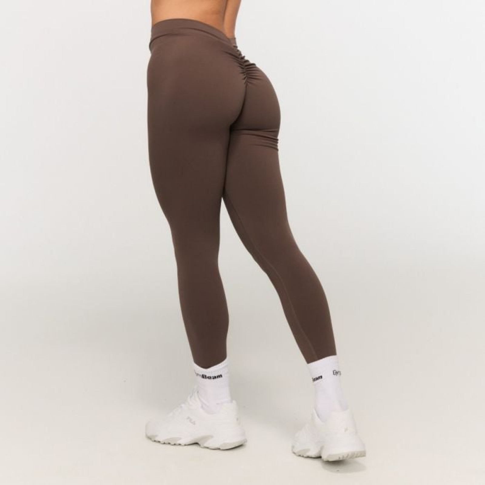 GymBeam Dámske V-back legíny Fierce Cappuccino XXL · záber 1