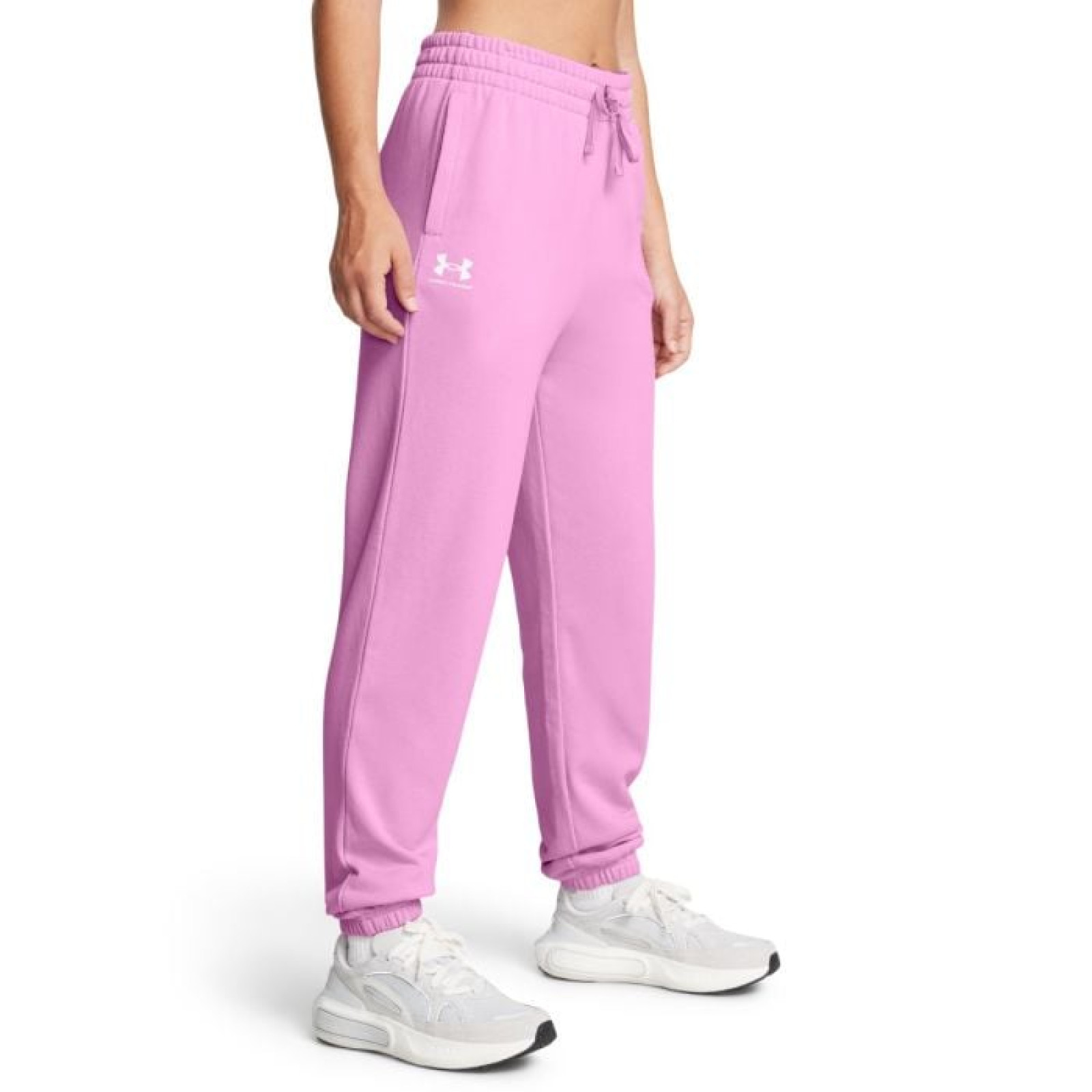 Under Armour Dámske tepláky UA Rival Terry Jogger Pink MM · záber 1