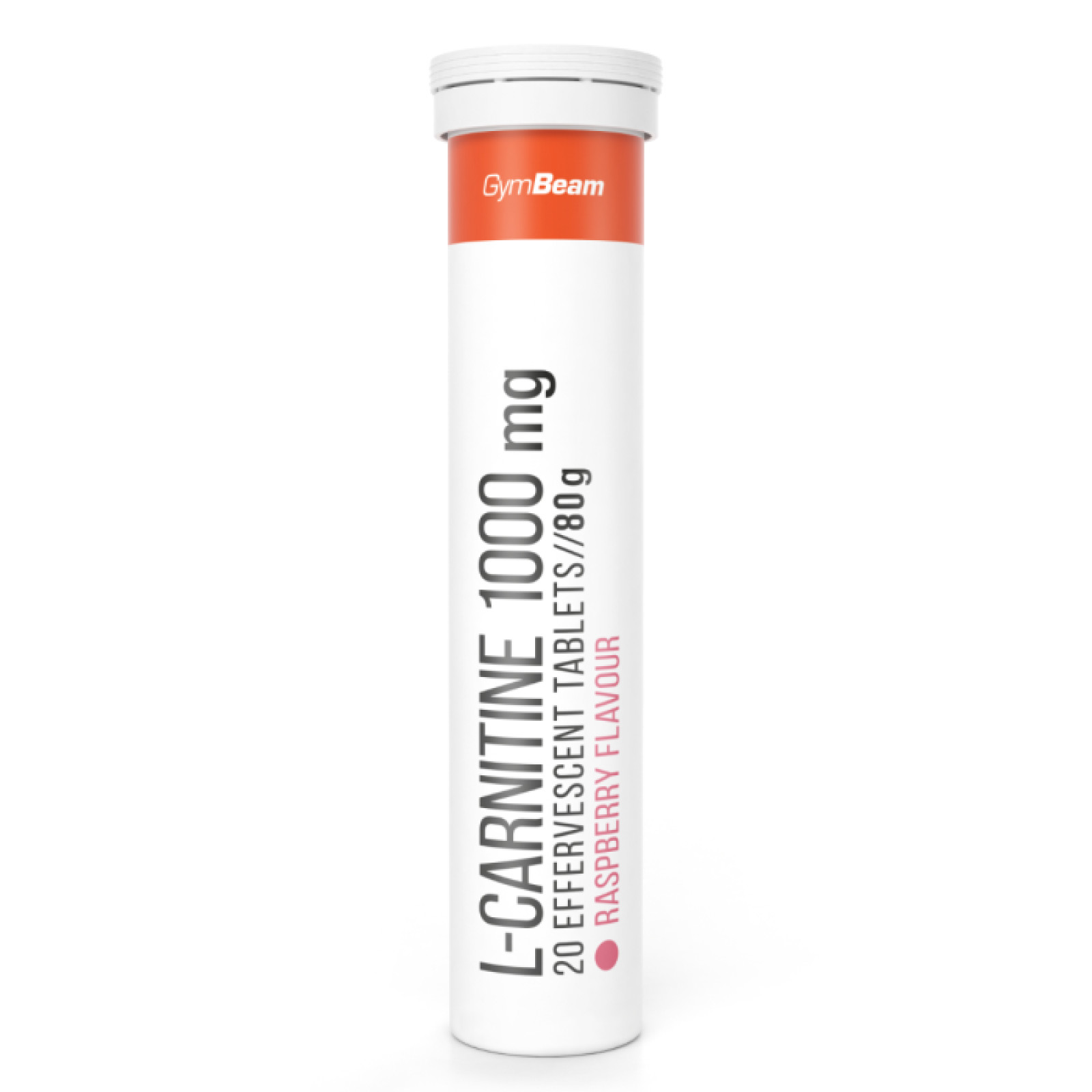 GymBeam L-Karnitín 1000 mg šumivý 20 tab. malina · záber 1