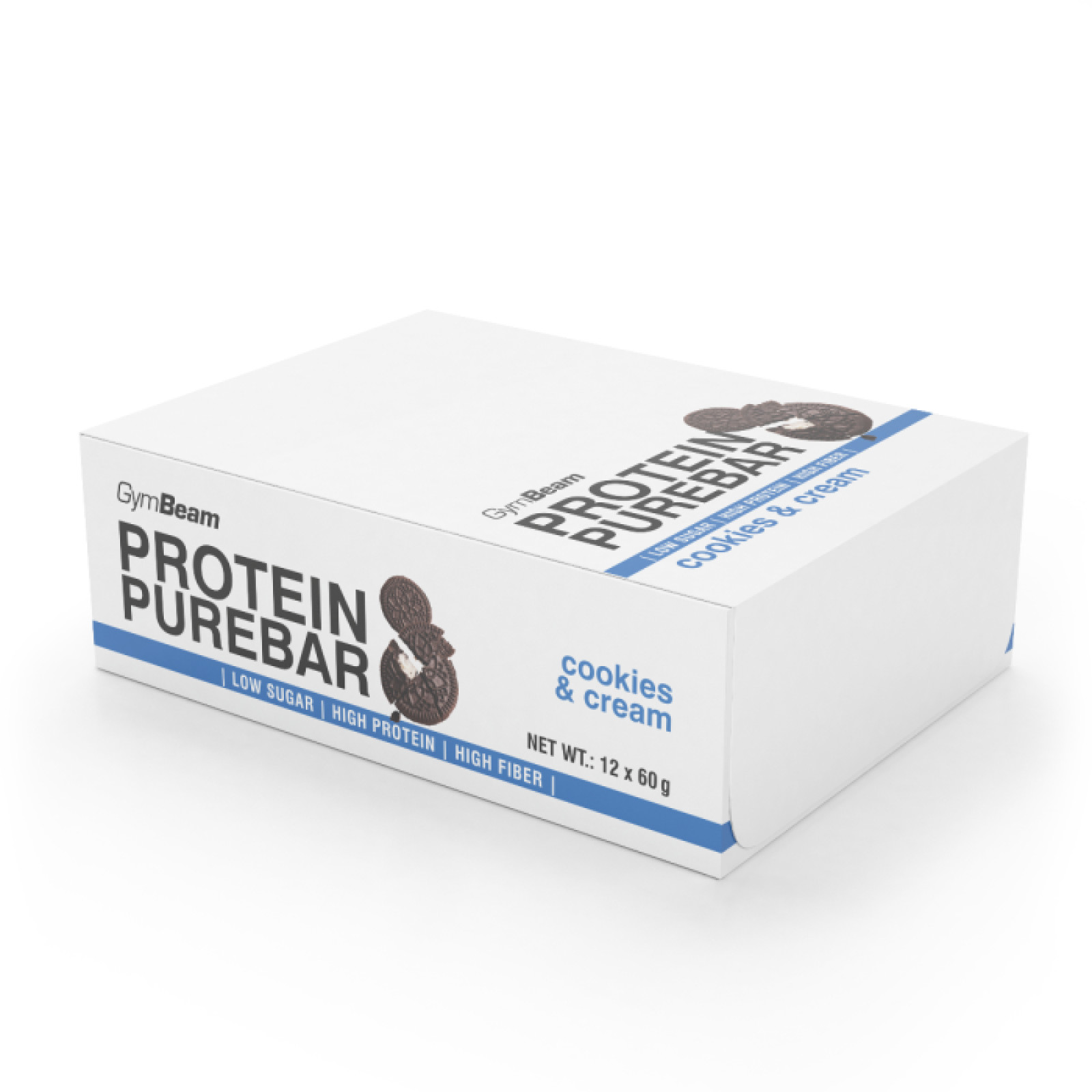 GymBeam Protein PureBar cookies & cream - Príchuť: Cookies & cream | Hmotnosť: 0,72 kg · záber 1