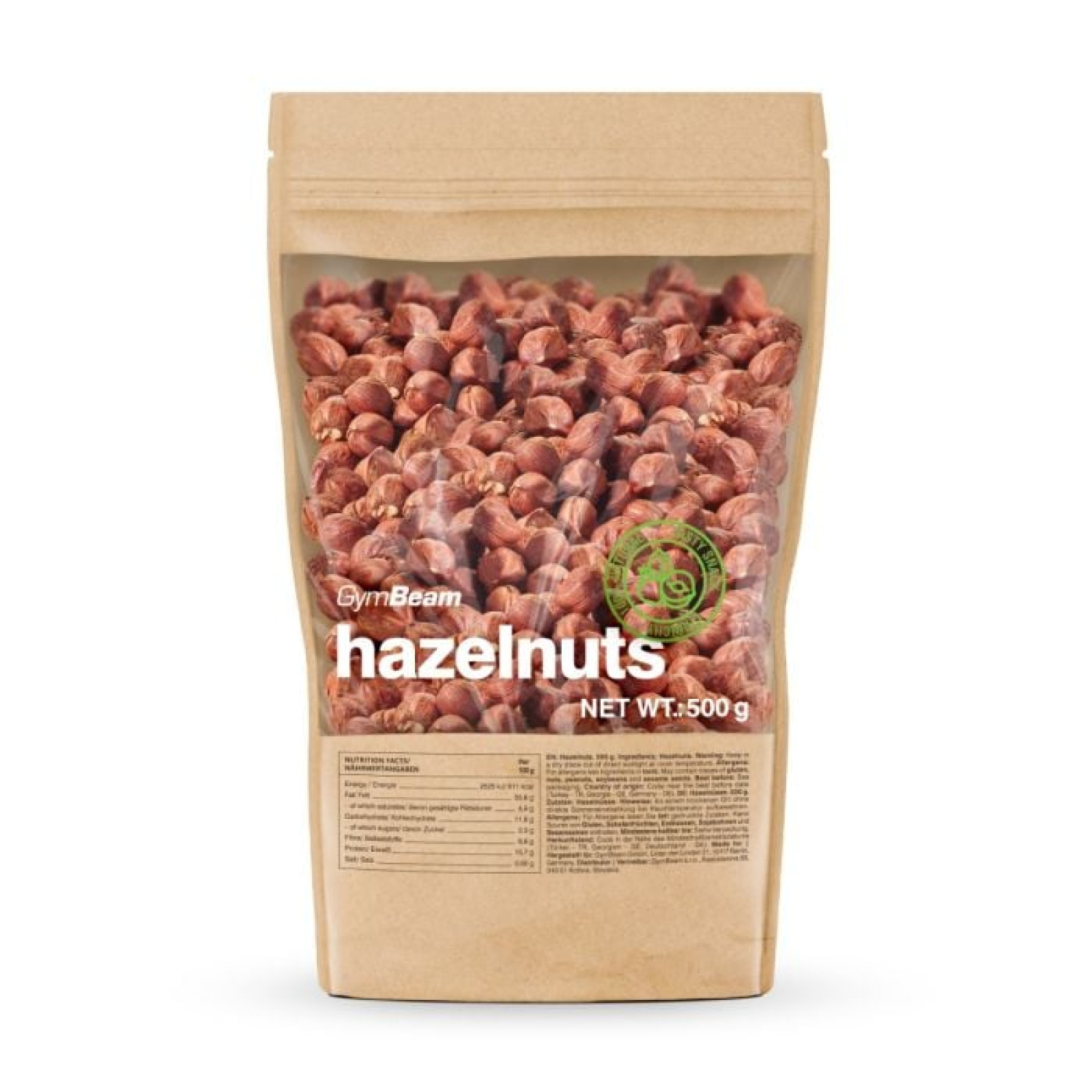 GymBeam Hazelnuts bez príchute · záber 1