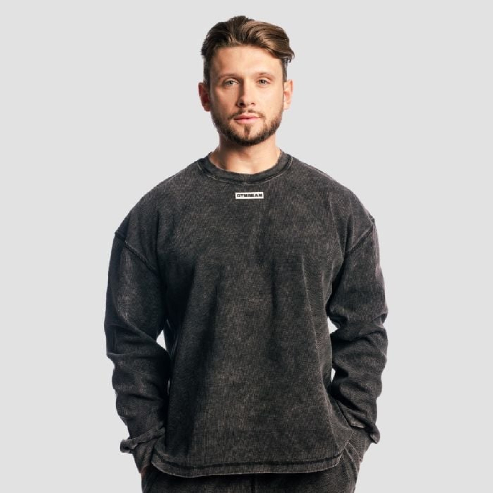 GymBeam Mikina Aura Jumper Washed Black XL · záber 1